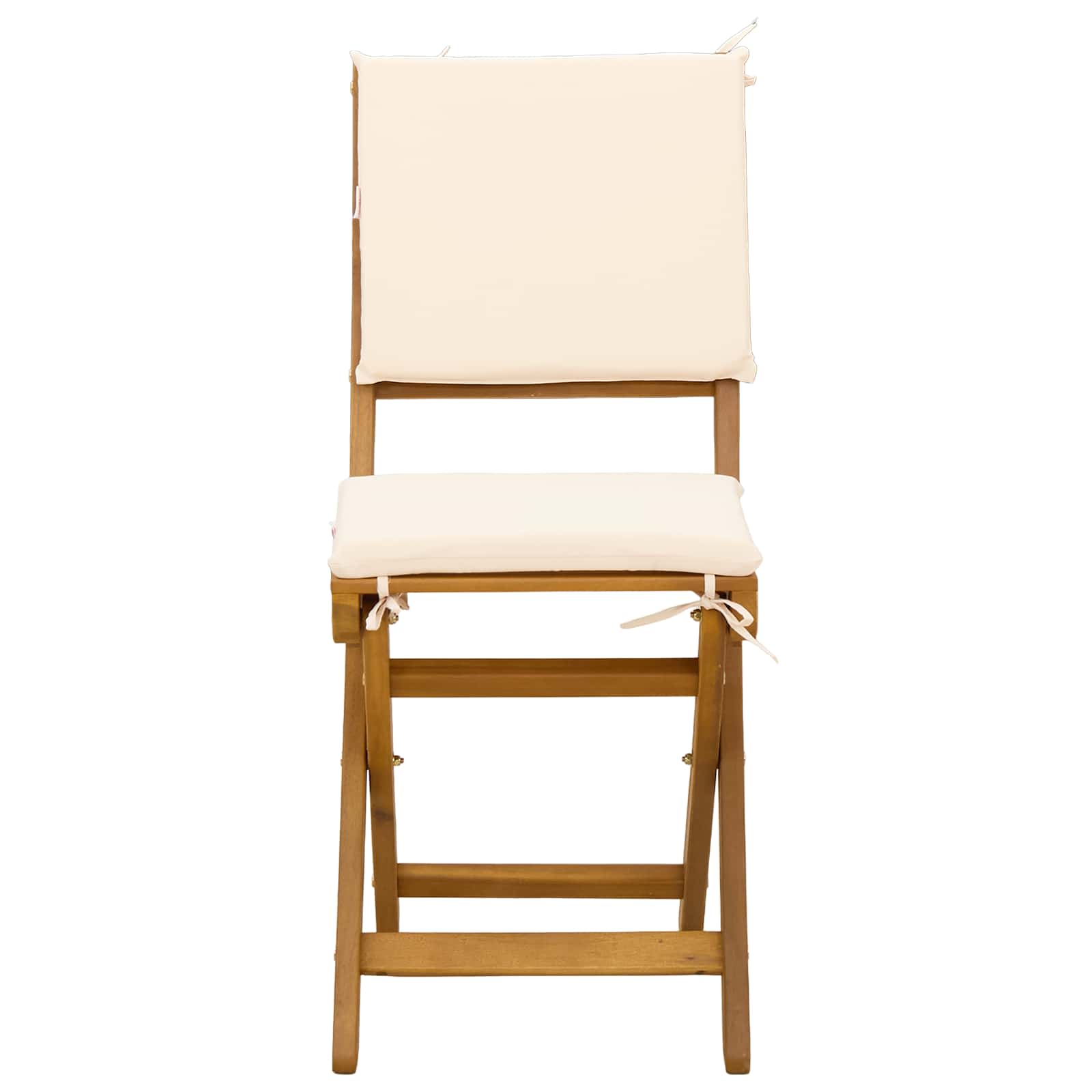 Vanjske bistro stolice 4 pcs Krem bijela 38 x 46 x 85 cm