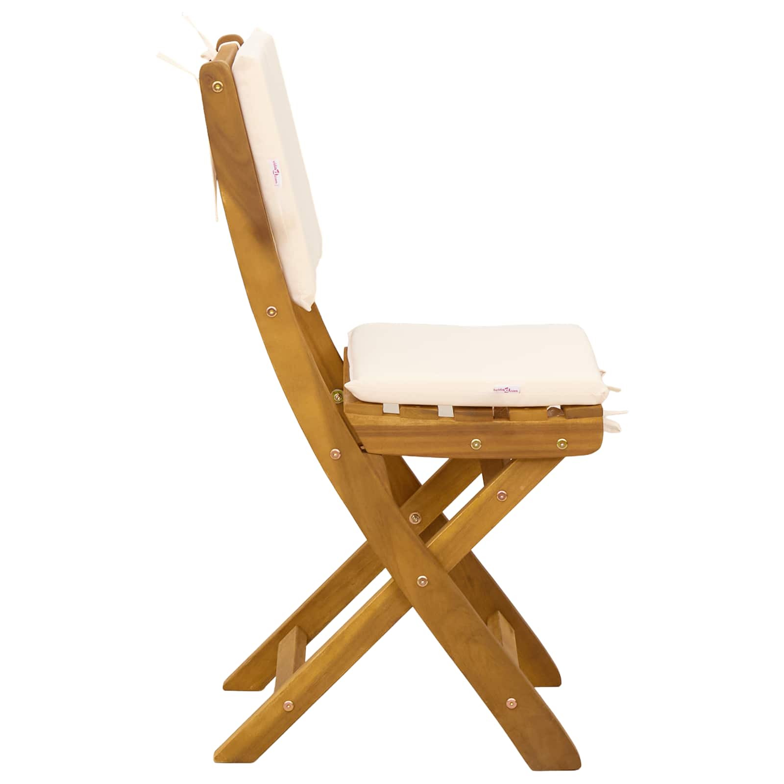 Vanjske bistro stolice 4 pcs Krem bijela 38 x 46 x 85 cm