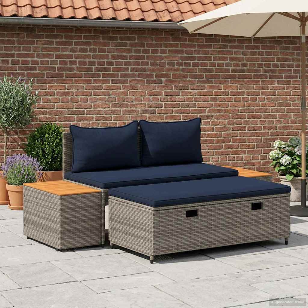 Set vanjskih sofa 4-Broj sjedala 4 pcs 55 x 30 x 39 cm