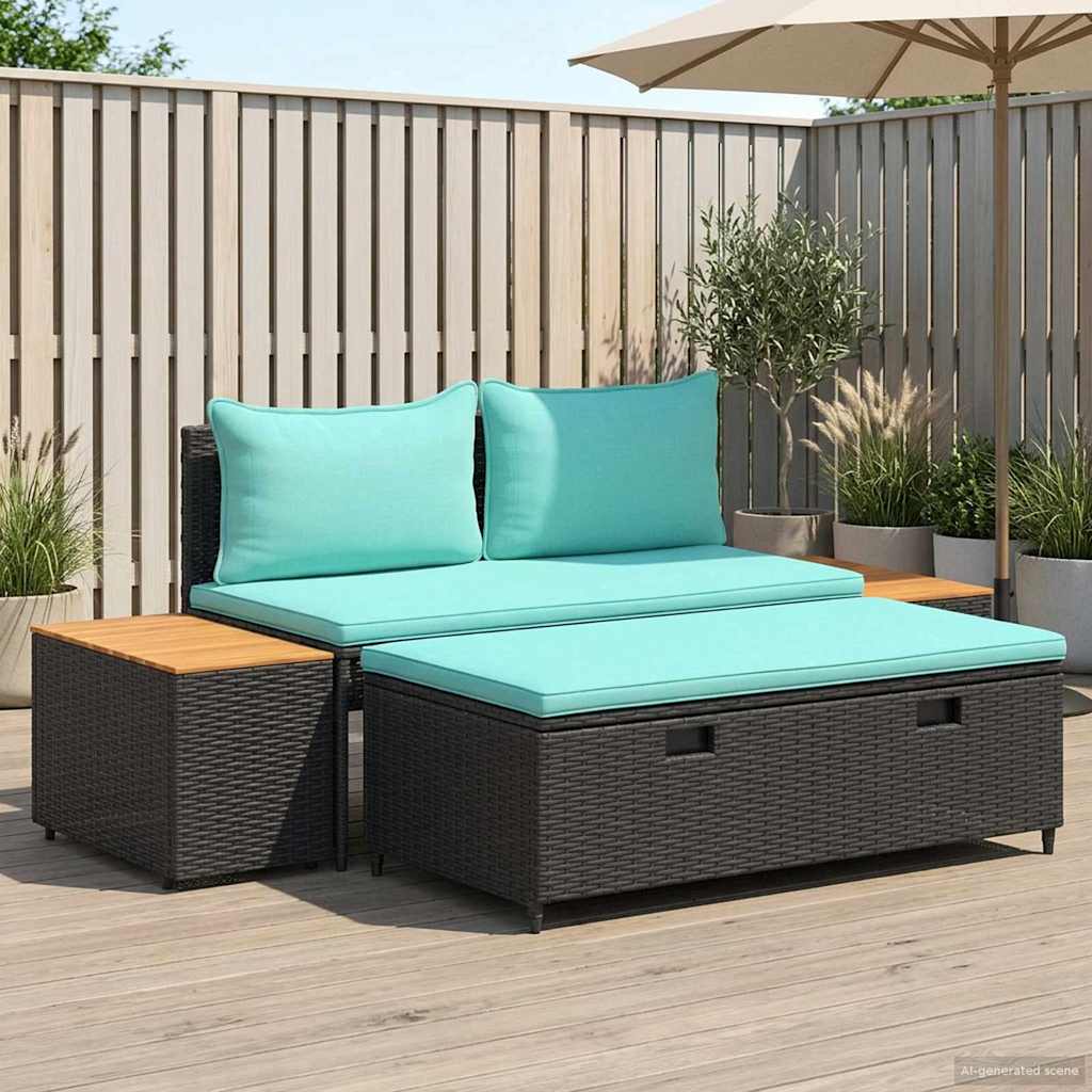 Set vanjskih sofa 4-Broj sjedala 4 pcs 55 x 30 x 39 cm