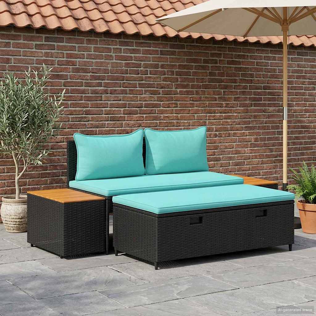 Set vanjskih sofa 4-Broj sjedala 4 pcs 55 x 30 x 39 cm