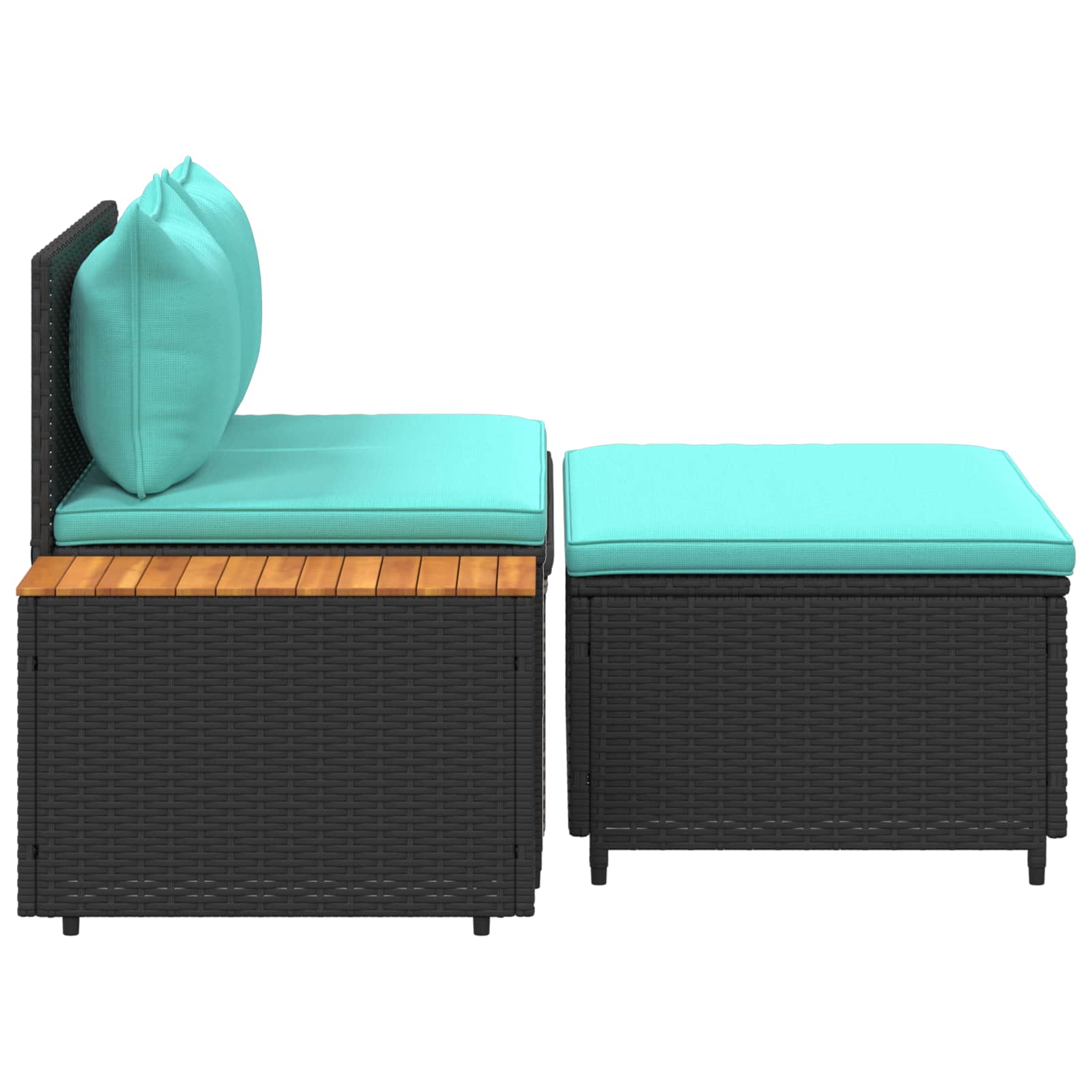 Set vanjskih sofa 4-Broj sjedala 4 pcs 55 x 30 x 39 cm