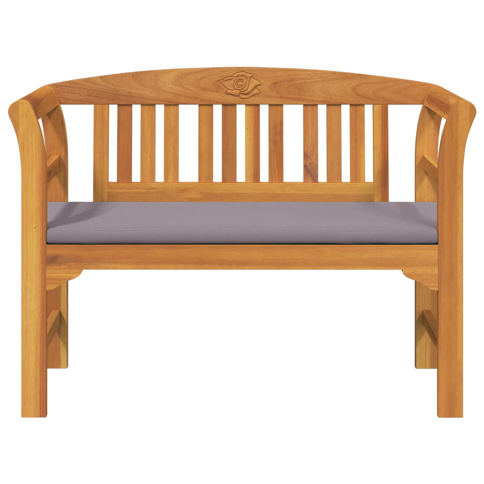Klupa s ružama Prirodna 114 x 46 x 82,5 cm Čvrsto drvo akacije
