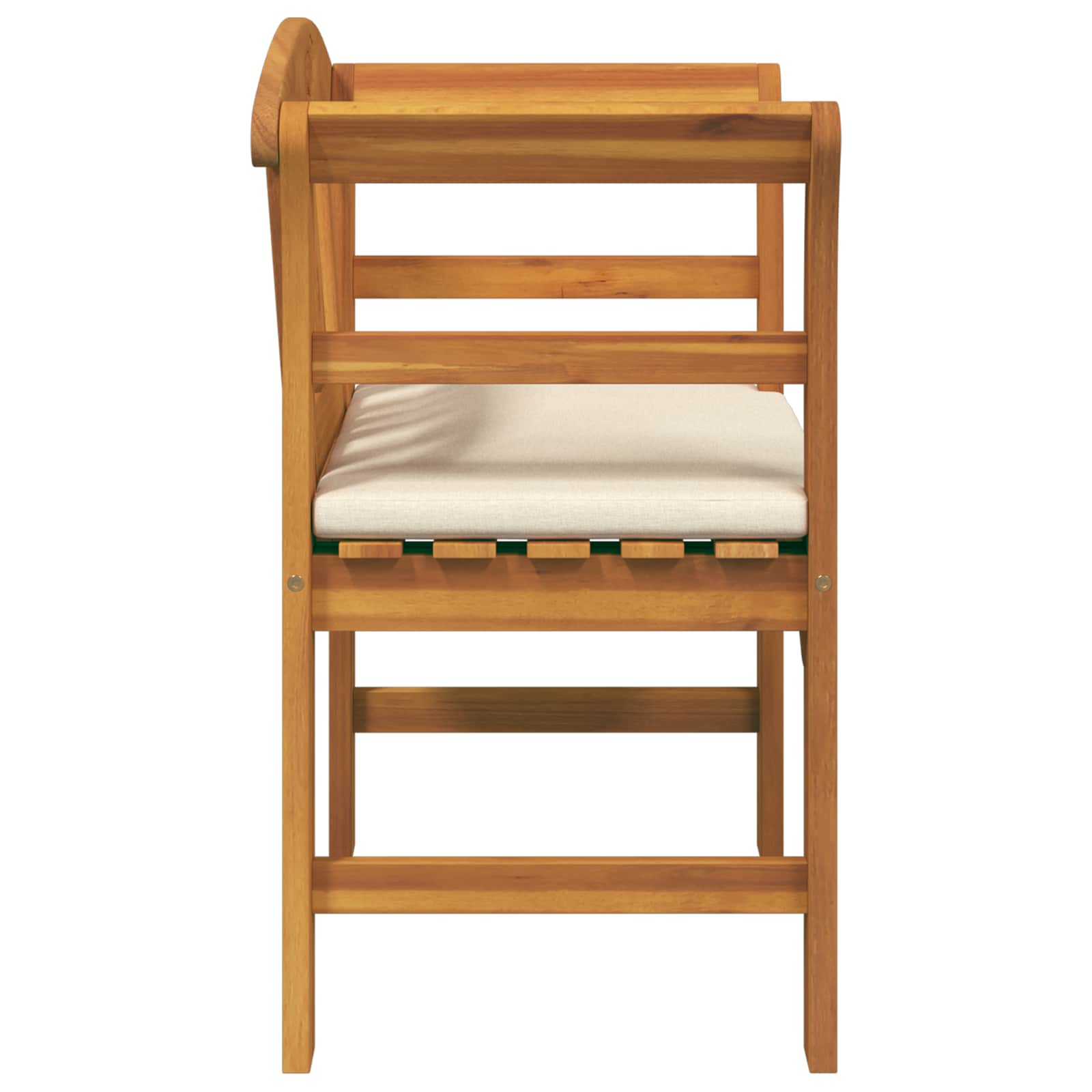 Klupa s ružama Prirodna 68,5 x 46 x 82,5 cm Čvrsto drvo akacije
