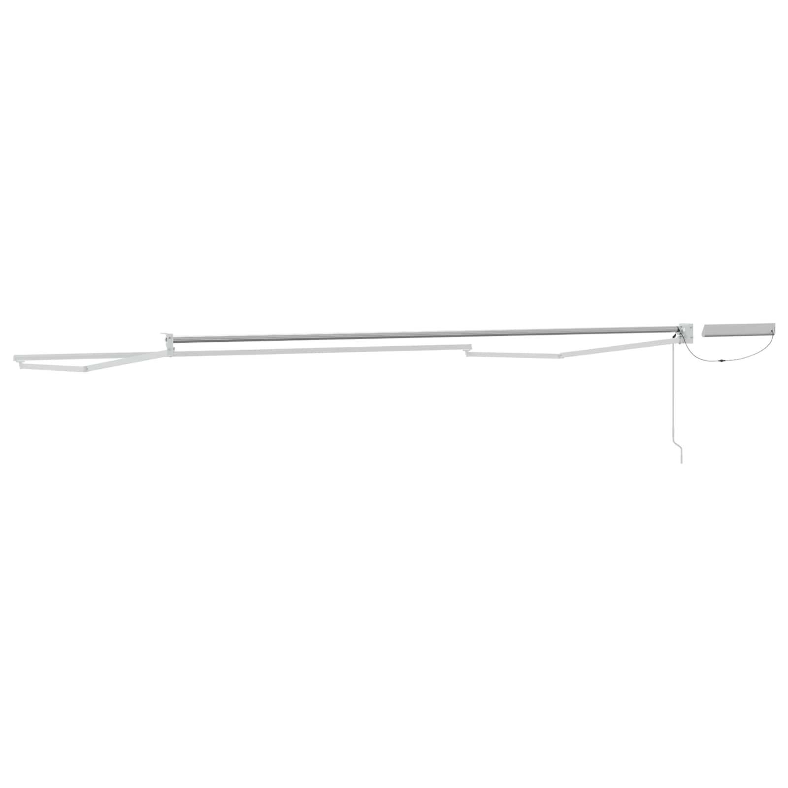Električni sklopivi okvir tende Bijeli 4,5 × 3 m Čelik