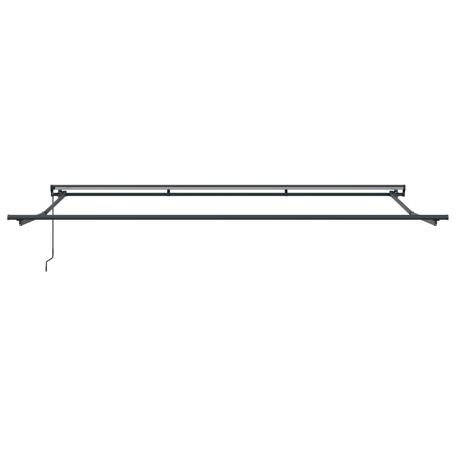 Ručno okvire tende Podesiva Antracit 4 × 3,5 m Čelik