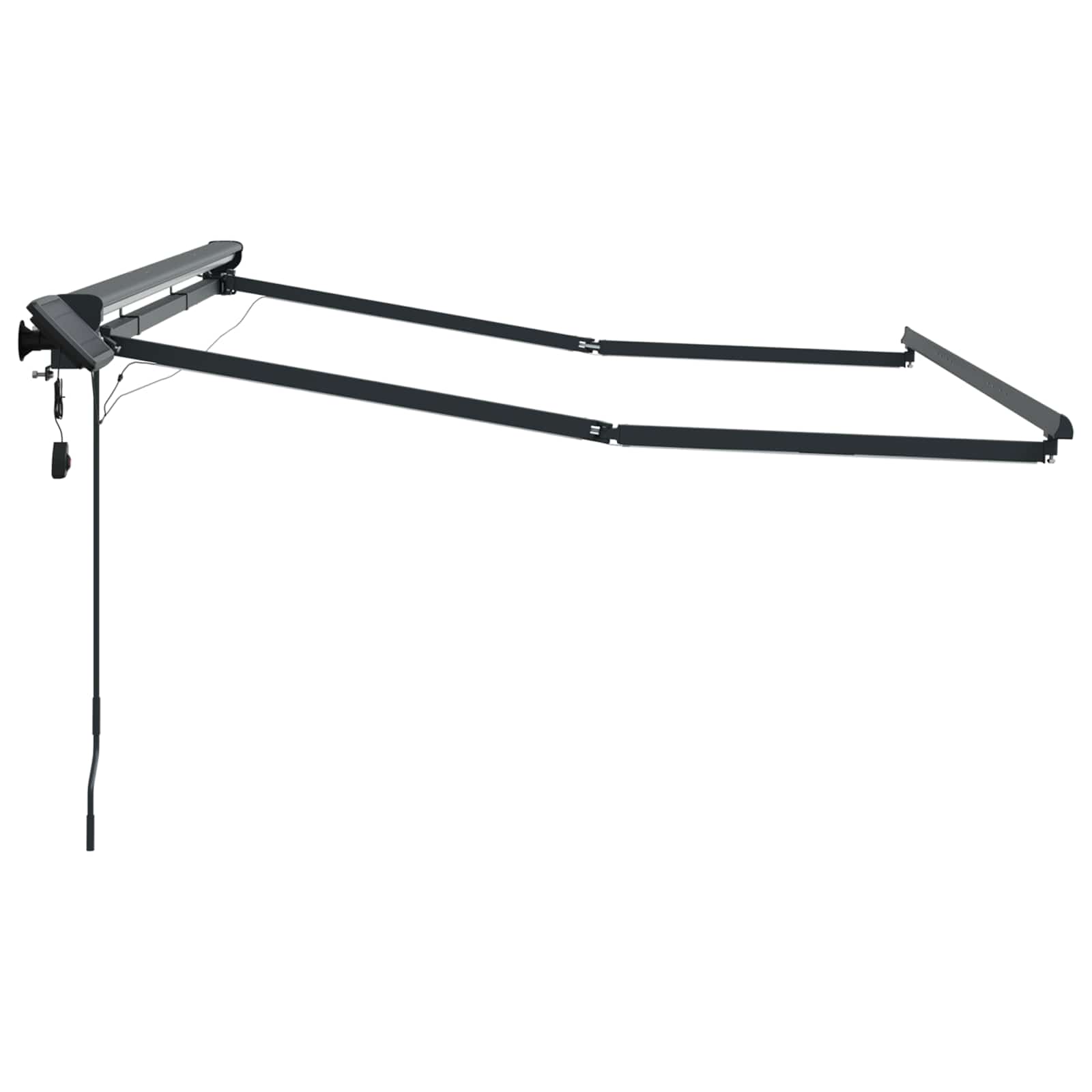 Ručni okvir tende s LED-ima Antracit 3,5 x 2 m Aluminij