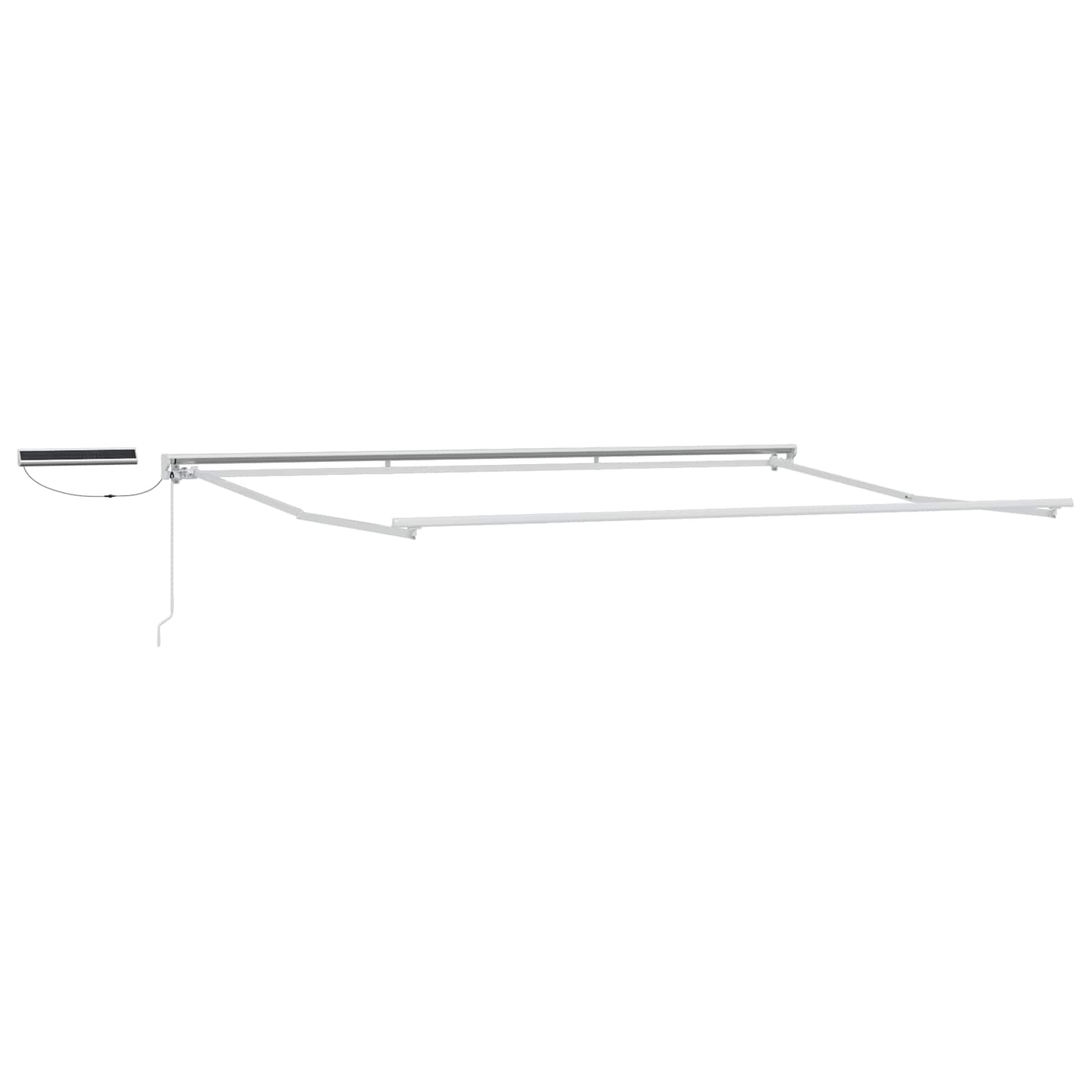 Električni sklopivi okvir tende Bijeli 5 × 3,5 m Čelik