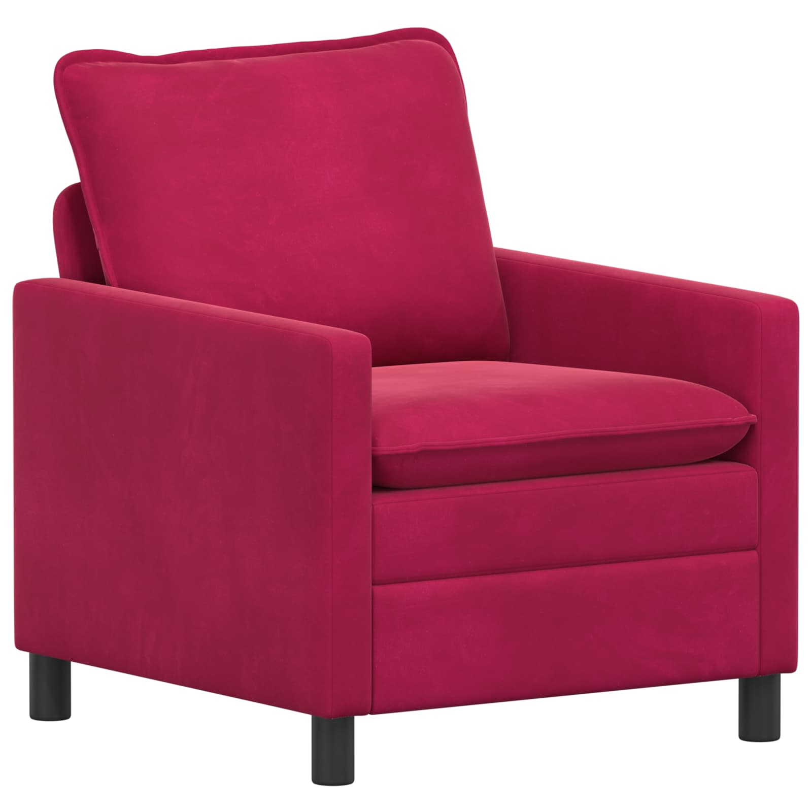 Sofa Vinska crvena 76 x 81 x 87,5 cm Baršun
