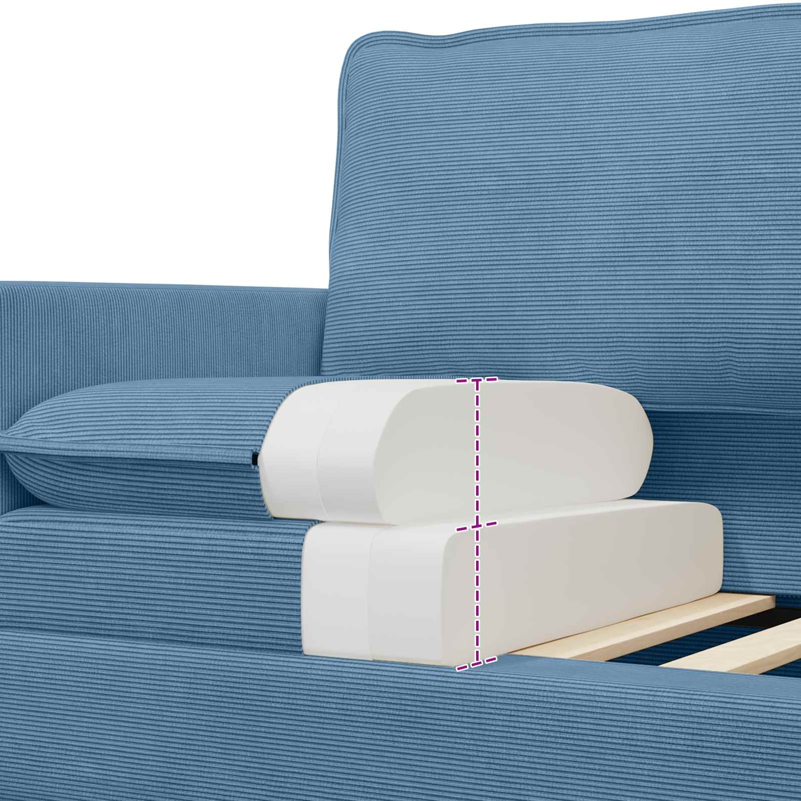 Sofa Plava 76 x 81 x 87,5 cm Tkanina