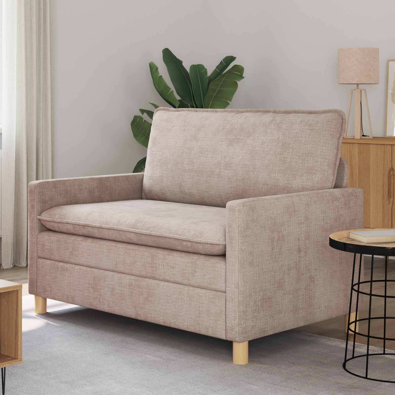 Sofa Bež 126 x 81 x 87,5 cm Poliester