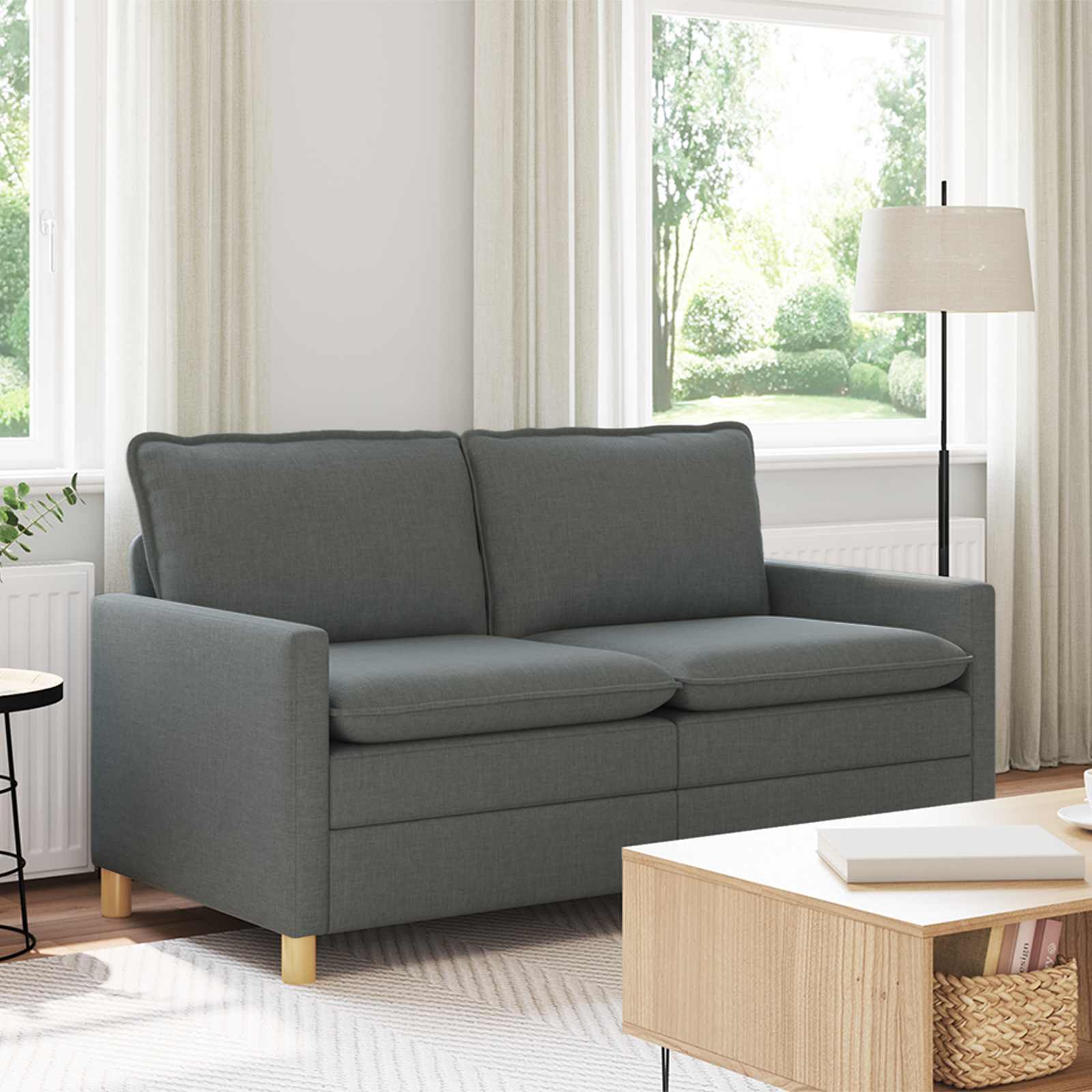 Sofa Tamnosiva 156 x 81 x 87,5 cm Tkanina