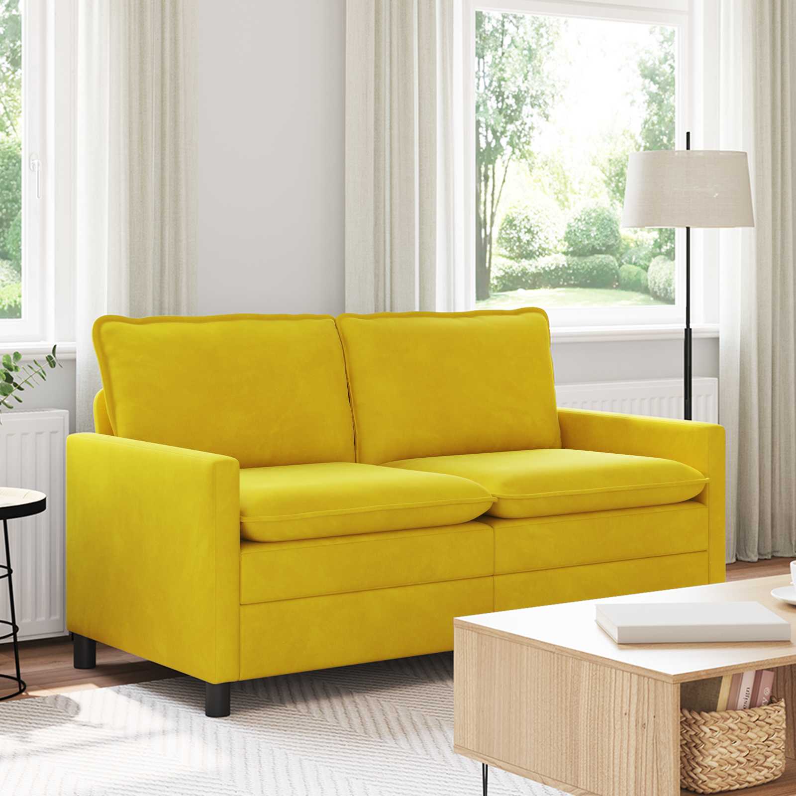 Sofa Žuta 156 x 81 x 87,5 cm Baršun