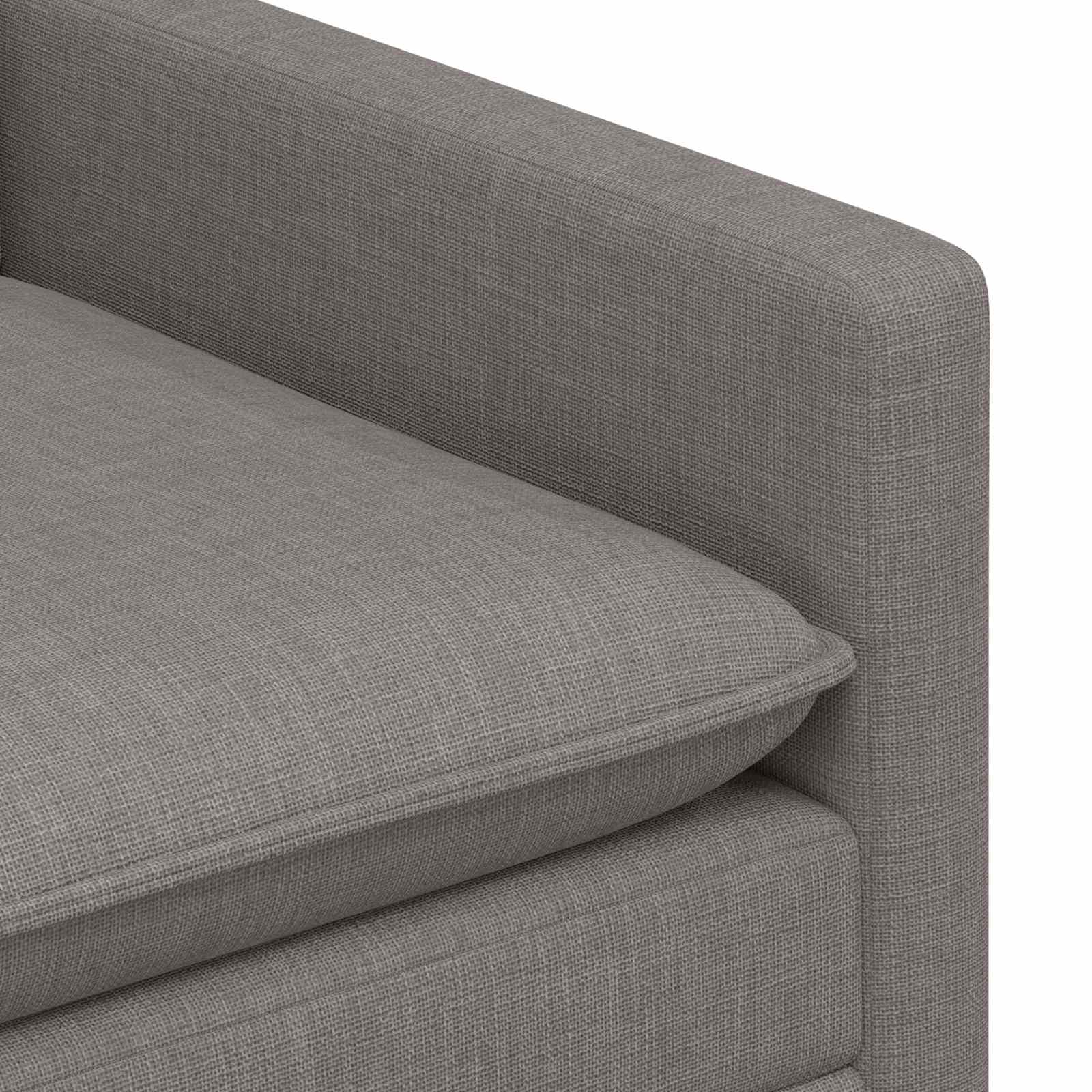 Sofa Sivosmeđa 196 x 81 x 87,5 cm Tkanina