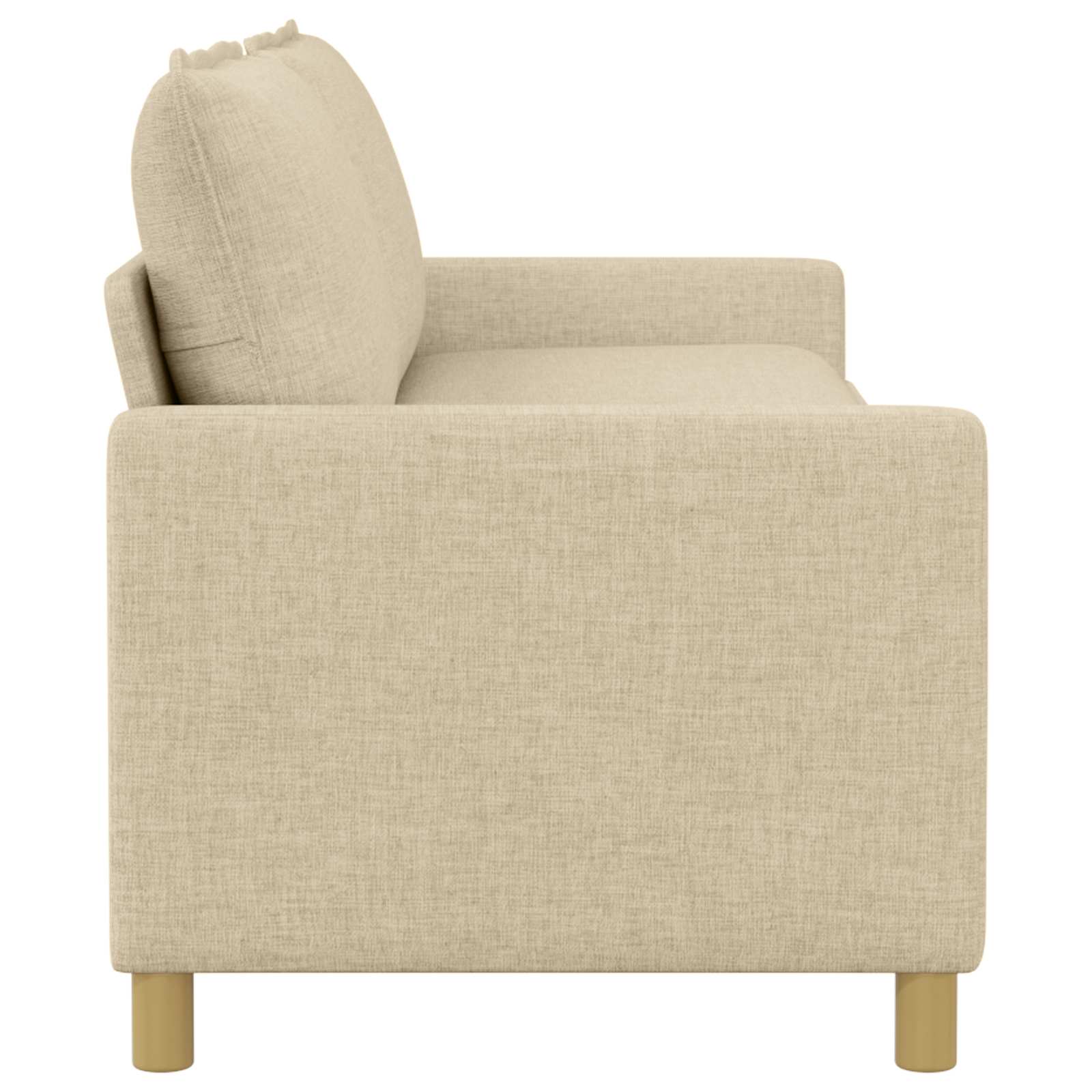 Sofa Krem 196 x 81 x 87,5 cm Tkanina