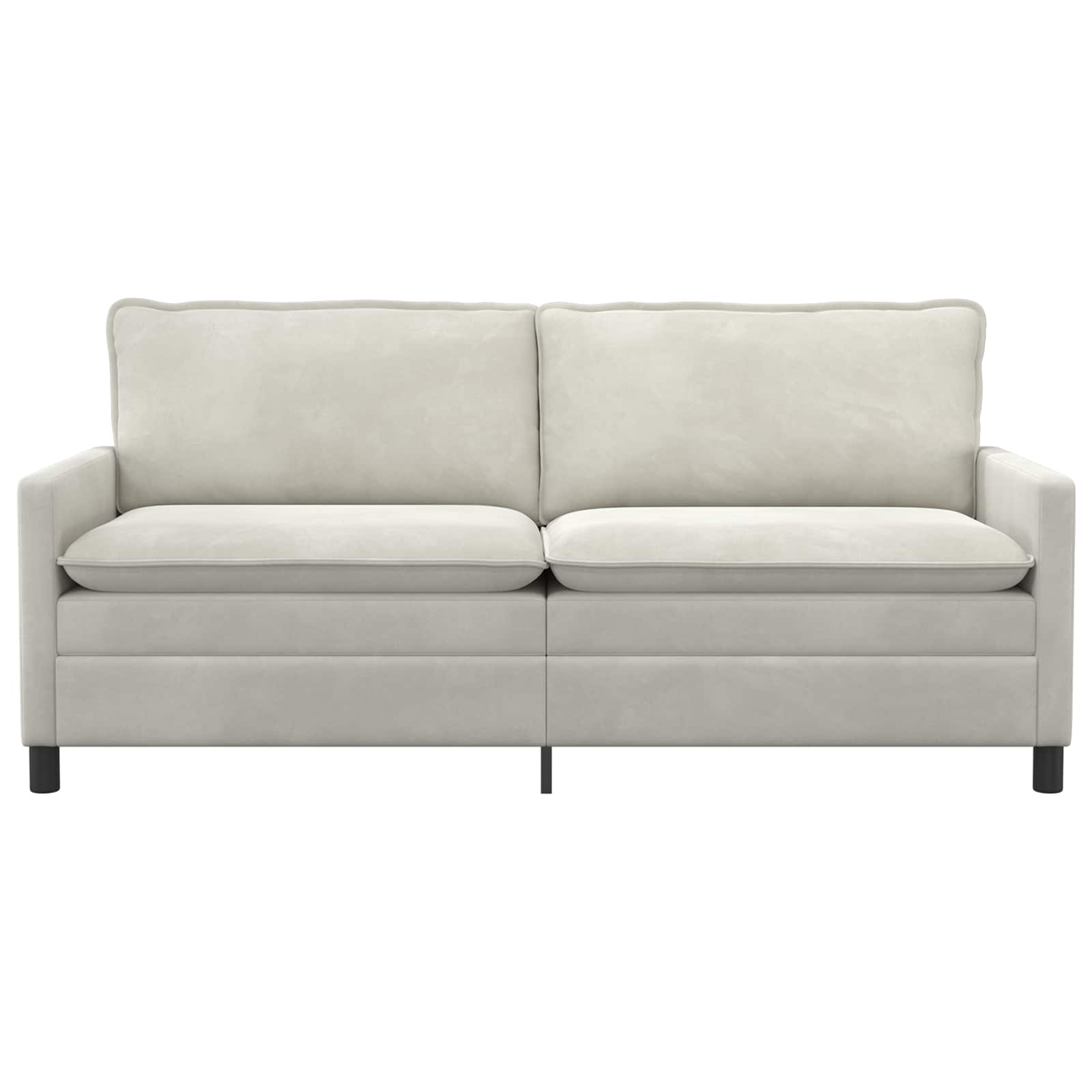Sofa Krem 196 x 81 x 87,5 cm Baršun