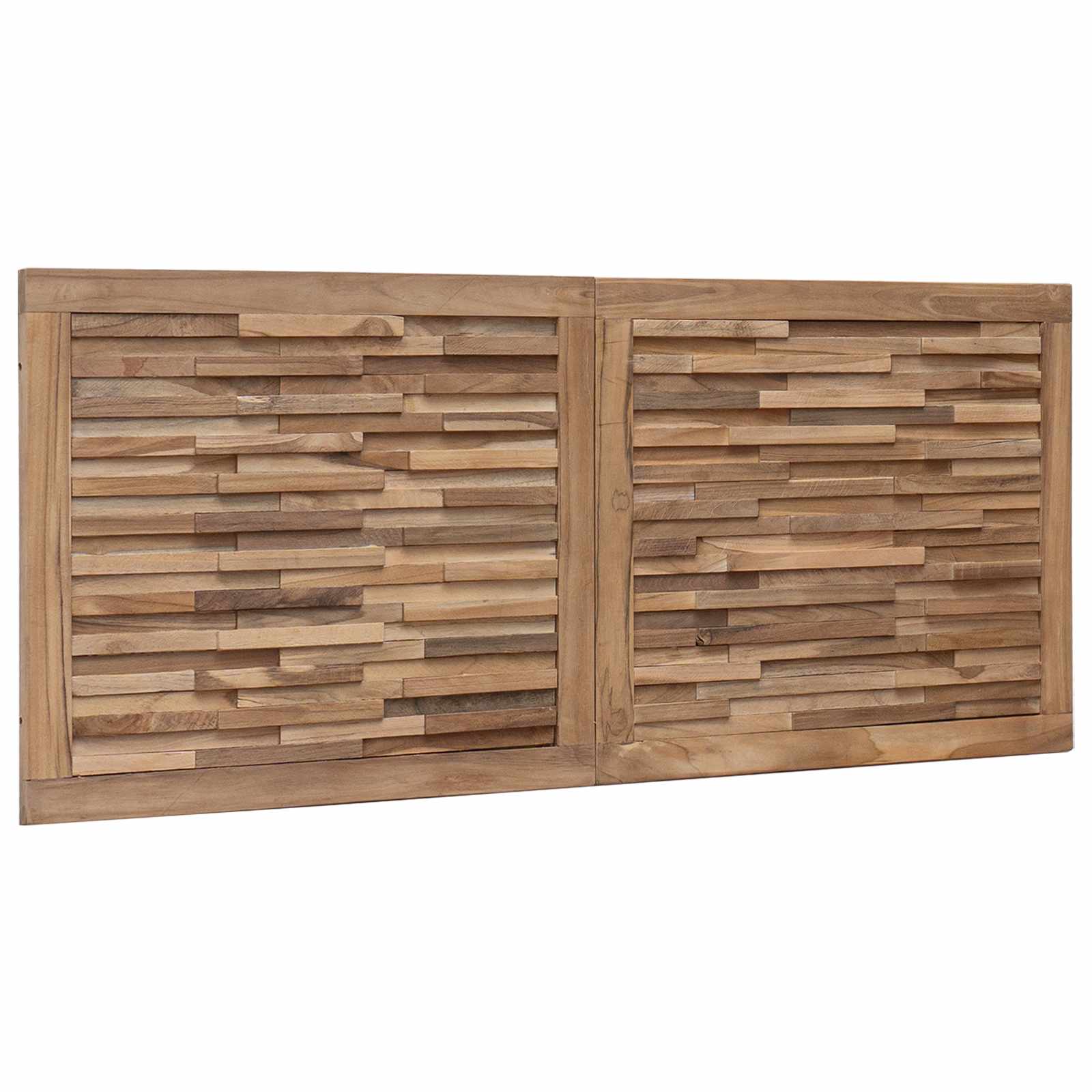 Uzglavlje Zidne Prirodna 120 cm Čvrsto teak drvo