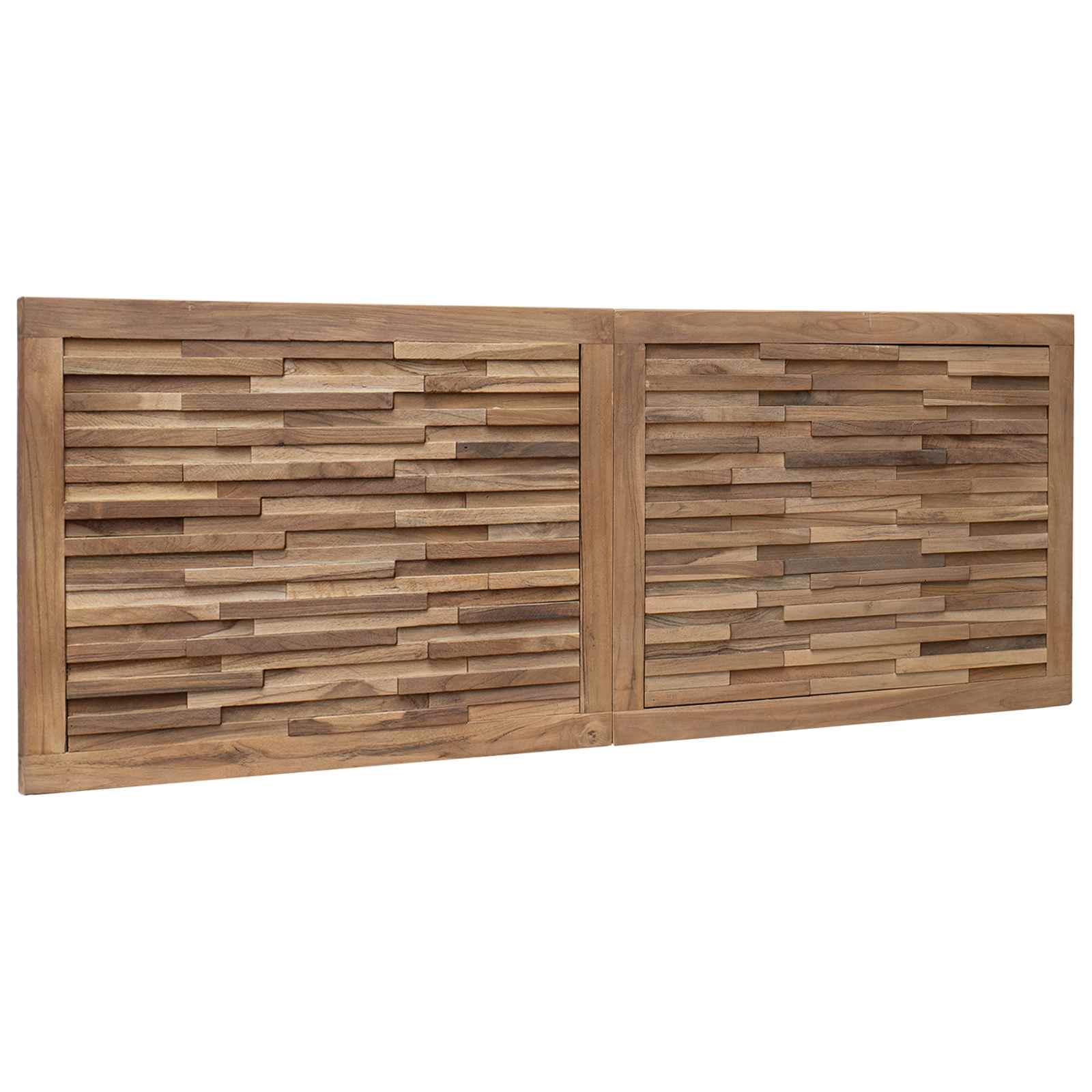 Uzglavlje Zidne Prirodna 140 cm Čvrsto teak drvo