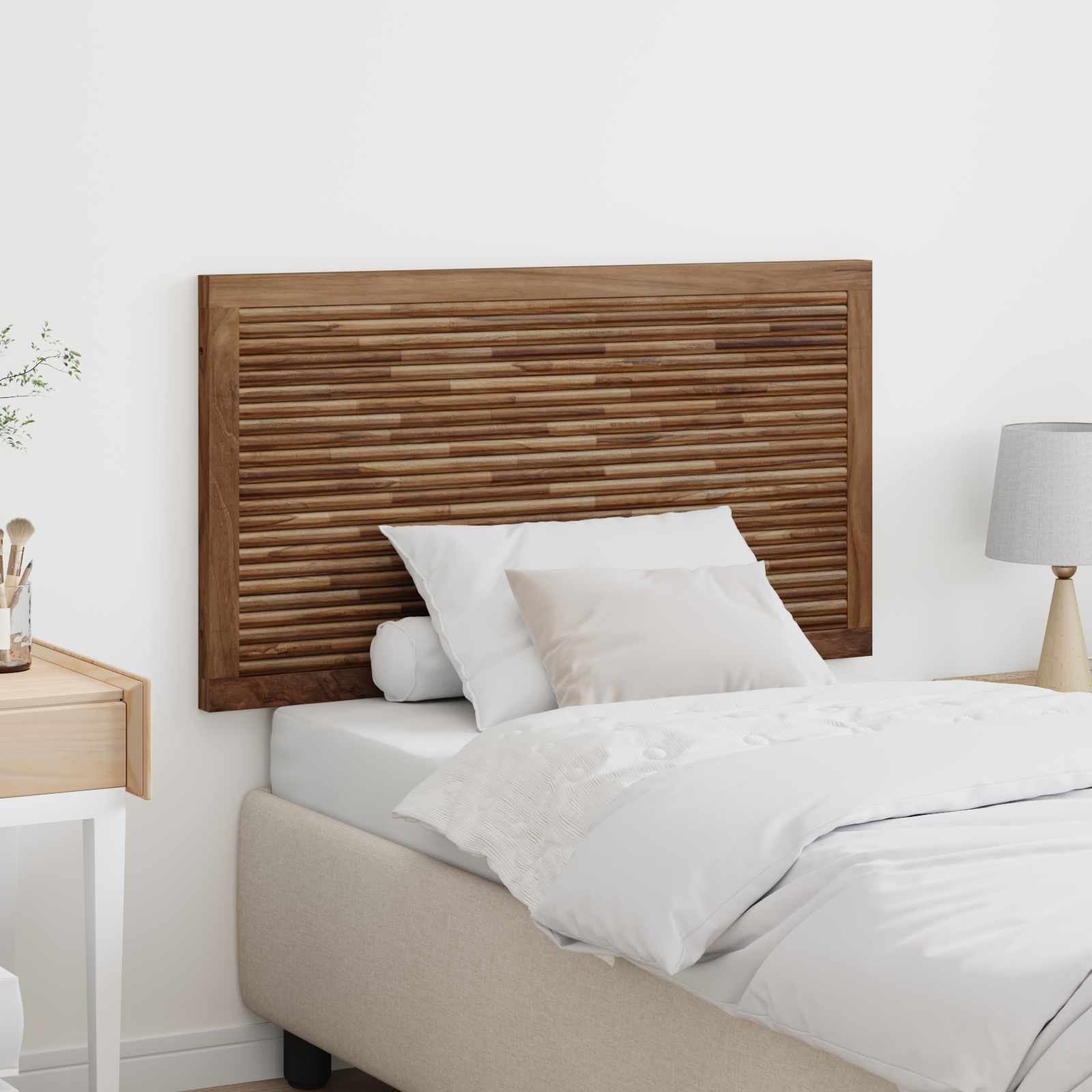 Uzglavlje Zidne Prirodna 100 cm Čvrsto teak drvo