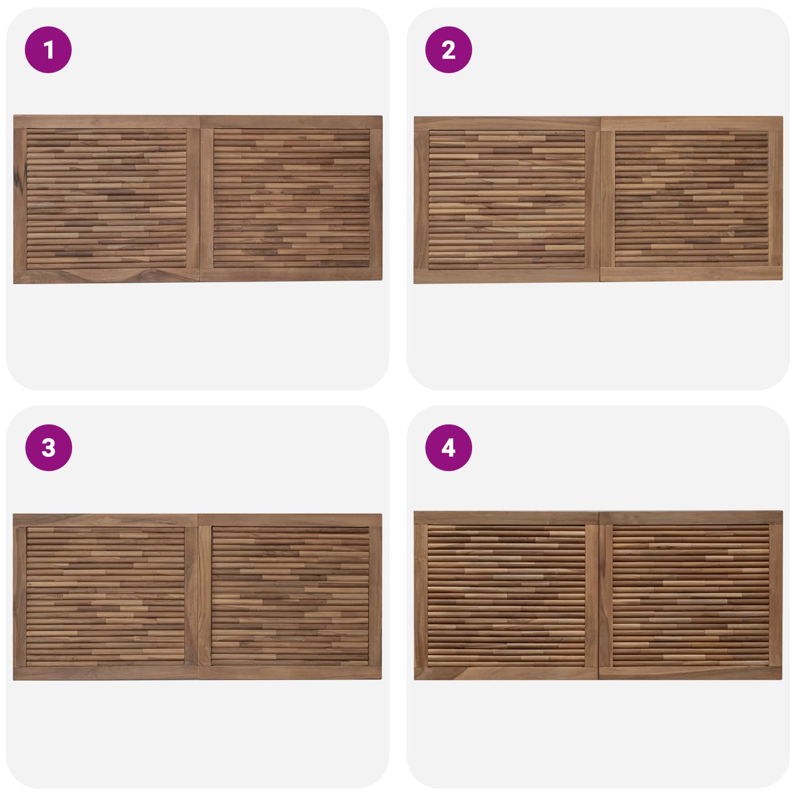 Uzglavlje Zidne Prirodna 120 cm Čvrsto teak drvo