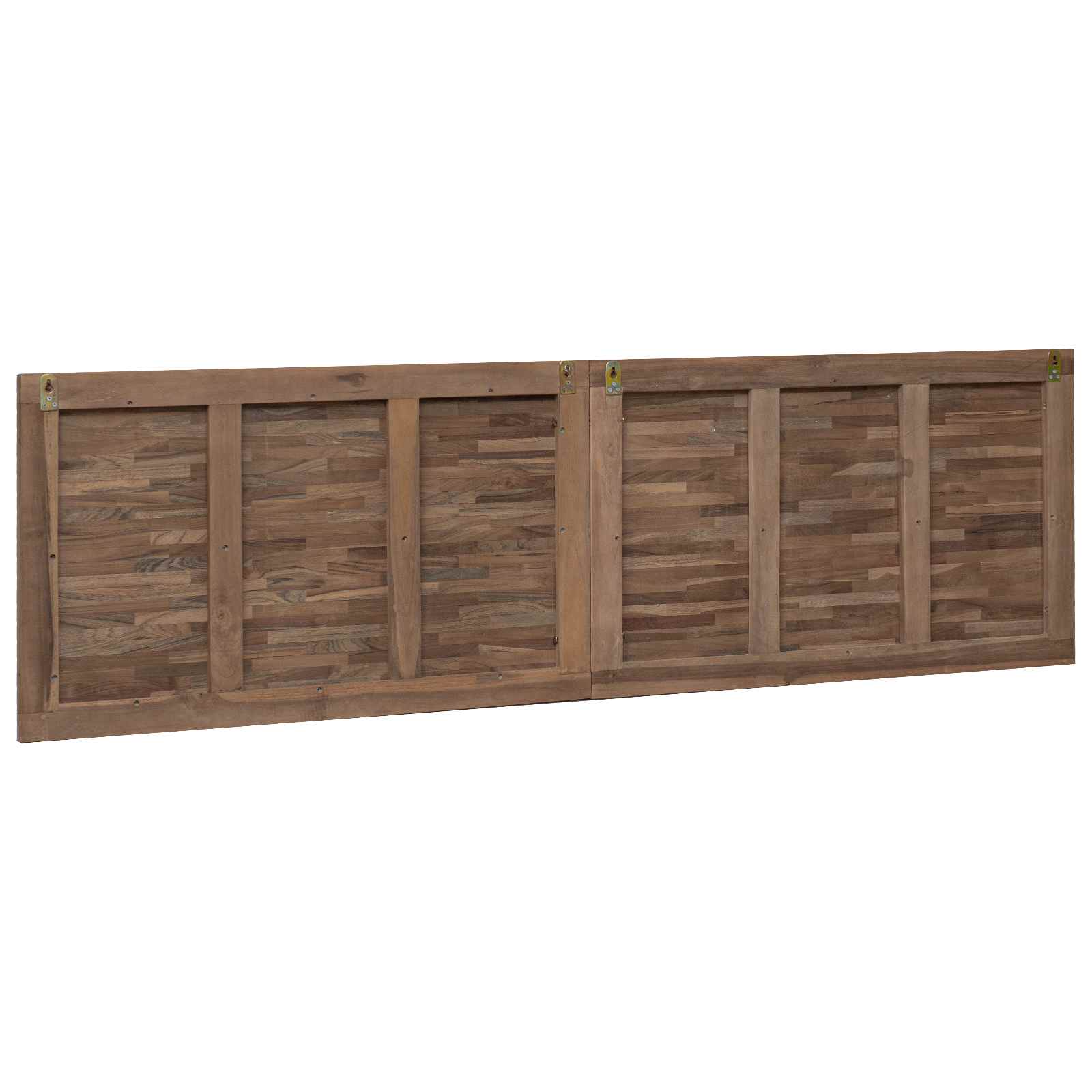 Uzglavlje Zidne Prirodna 180 cm Čvrsto teak drvo