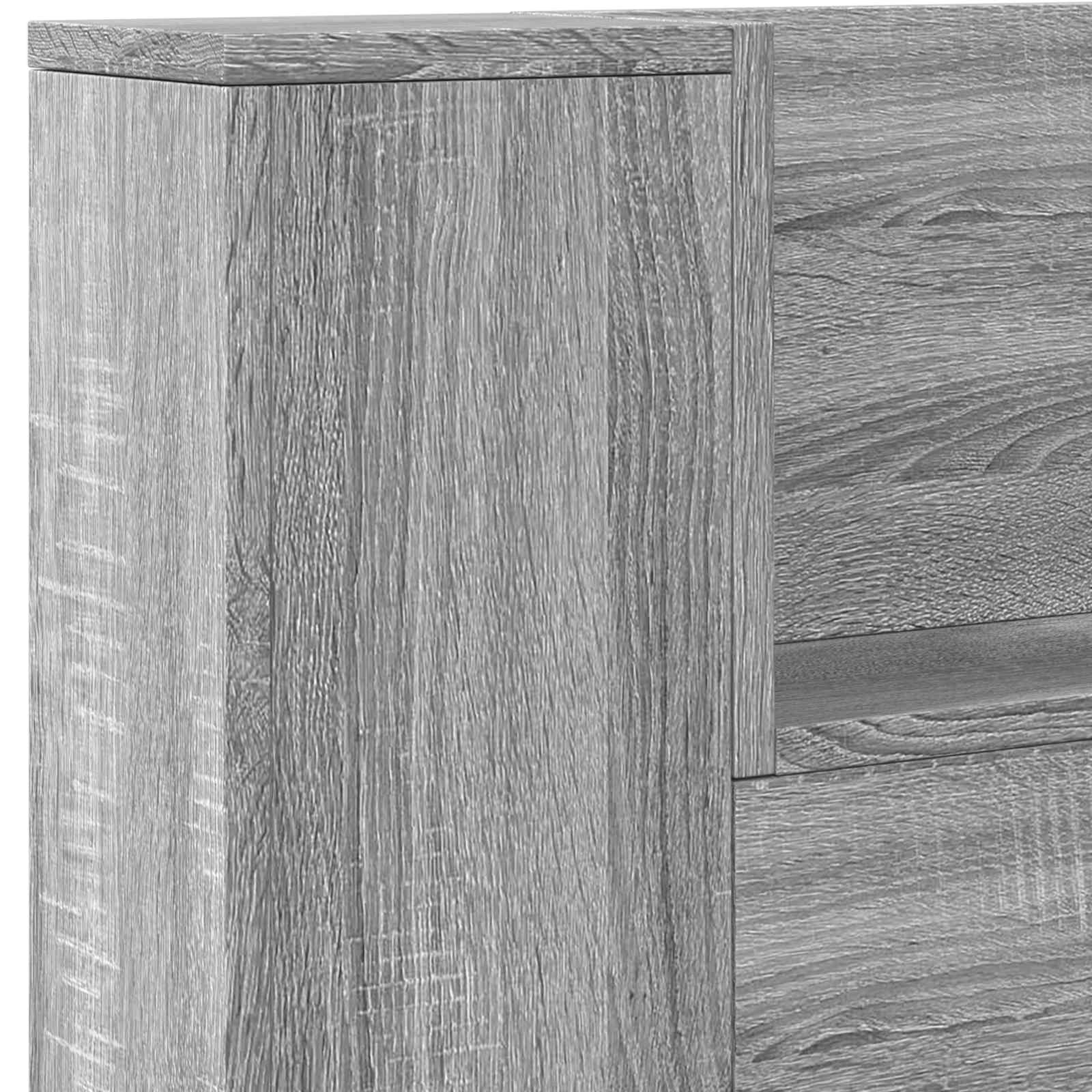 Uzglavlje Siva Sonoma 140 x 16,5 x 103,5 cm Konstruirano drvo