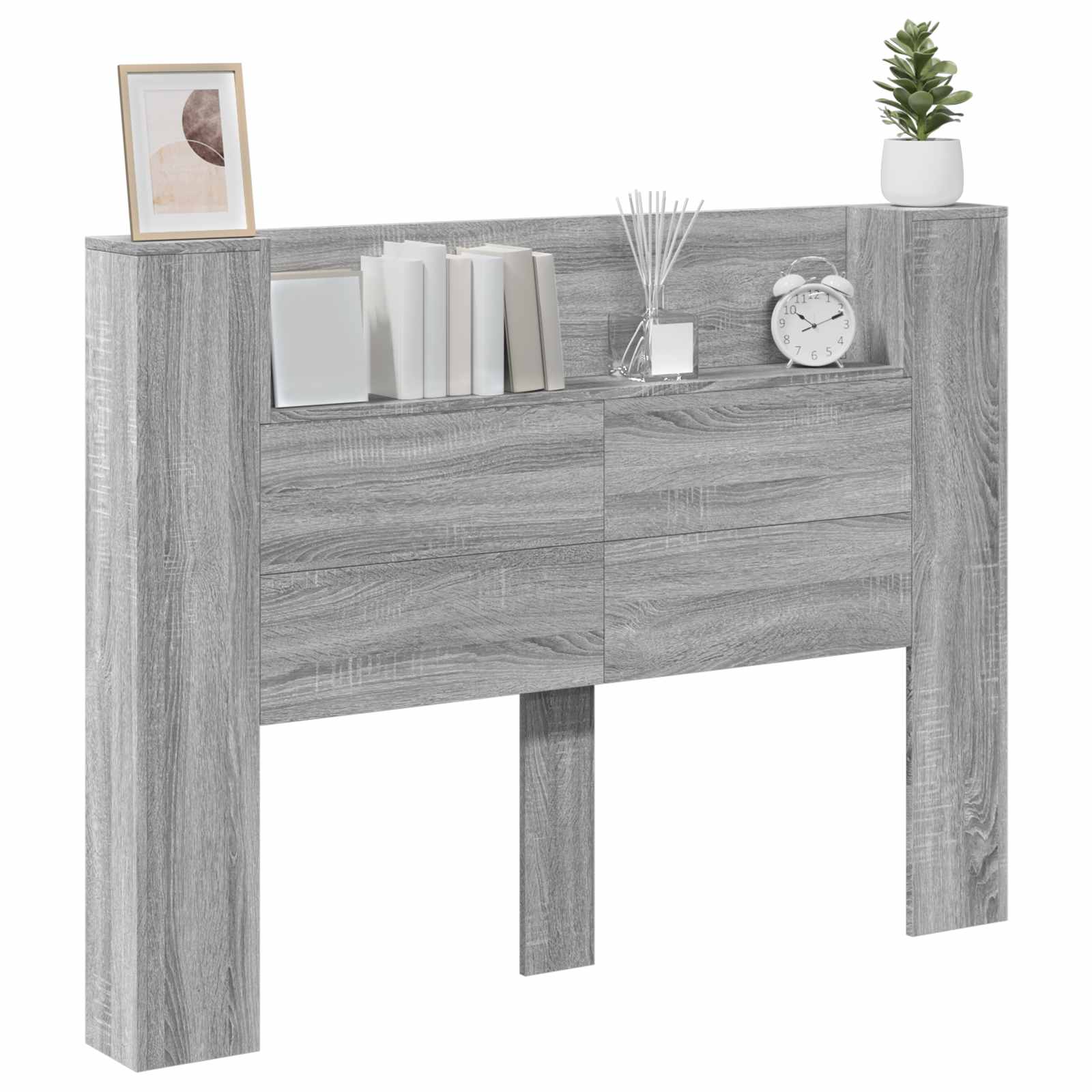 Uzglavlje Siva Sonoma 140 x 16,5 x 103,5 cm Konstruirano drvo