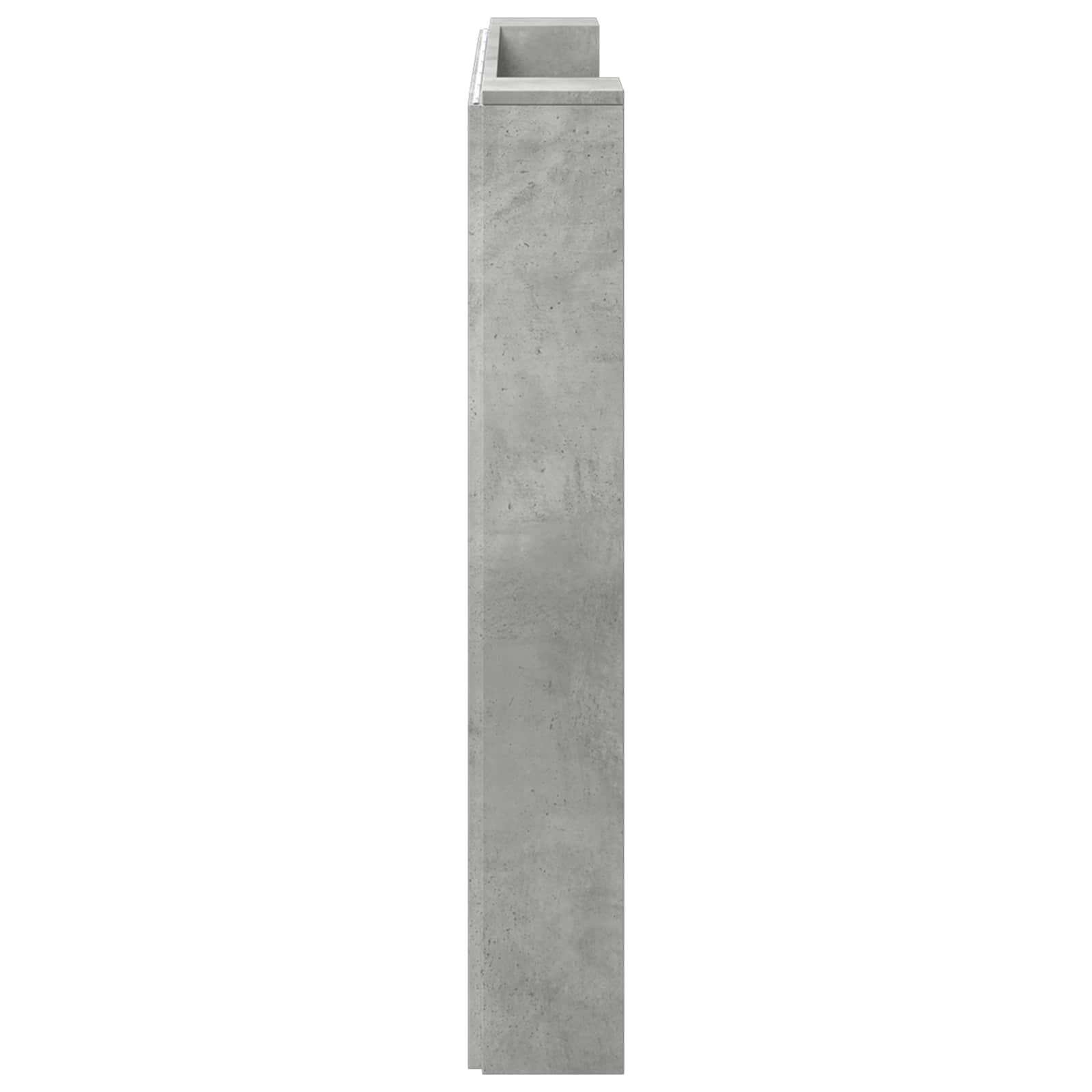 Uzglavlje Betonski sivi 140 x 16,5 x 103,5 cm Konstruirano drvo