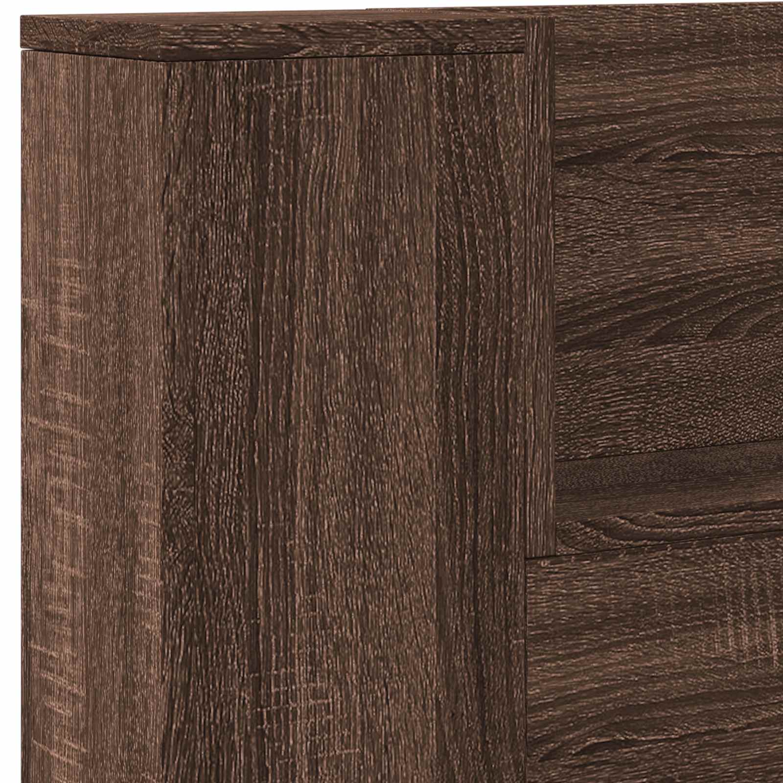 Uzglavlje Smeđi hrast 160 x 16,5 x 103,5 cm Konstruirano drvo