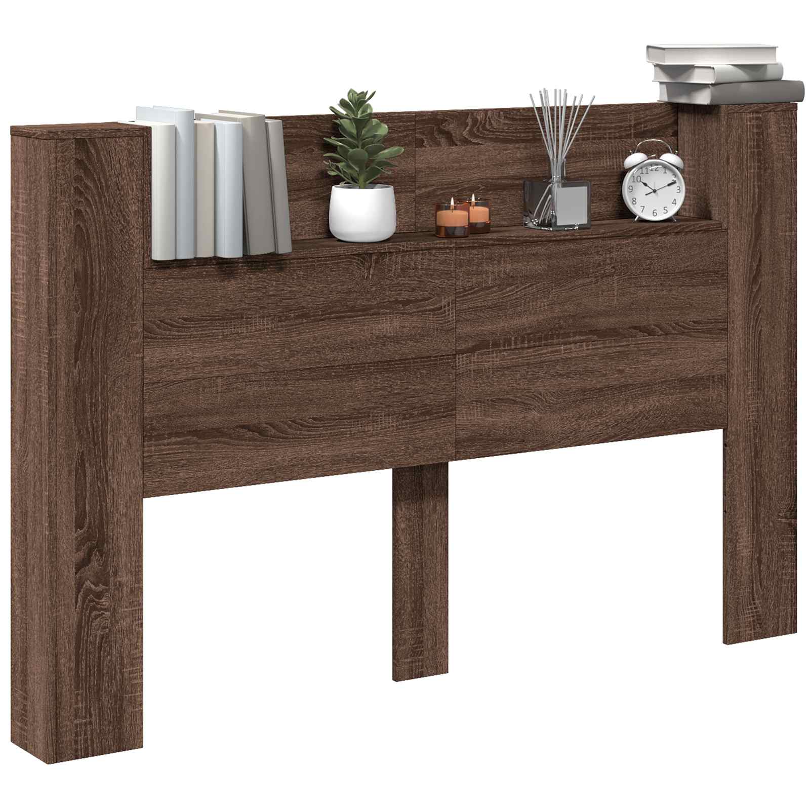 Uzglavlje Smeđi hrast 160 x 16,5 x 103,5 cm Konstruirano drvo
