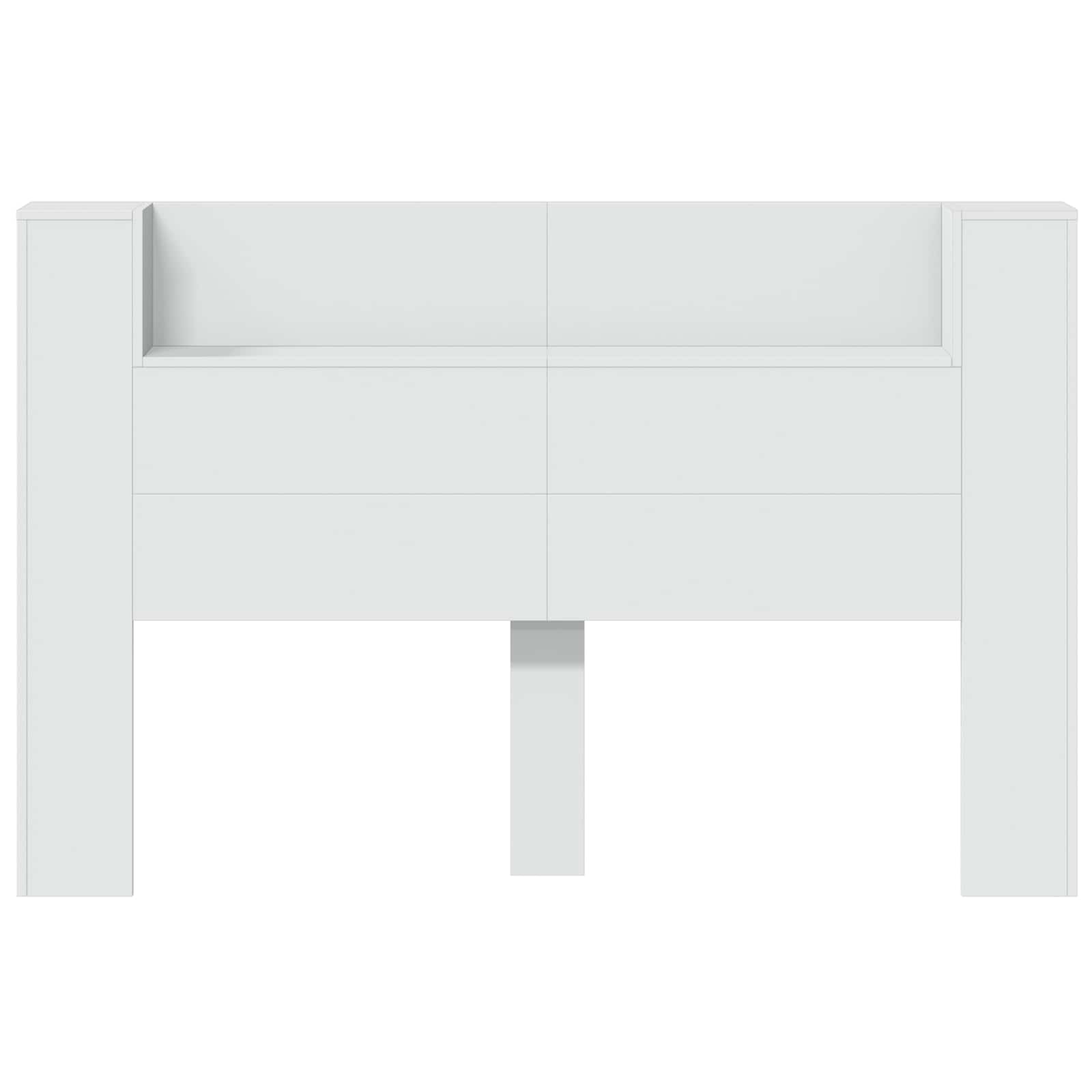 Uzglavlje Bijelo 160 x 16,5 x 103,5 cm Konstruirano drvo