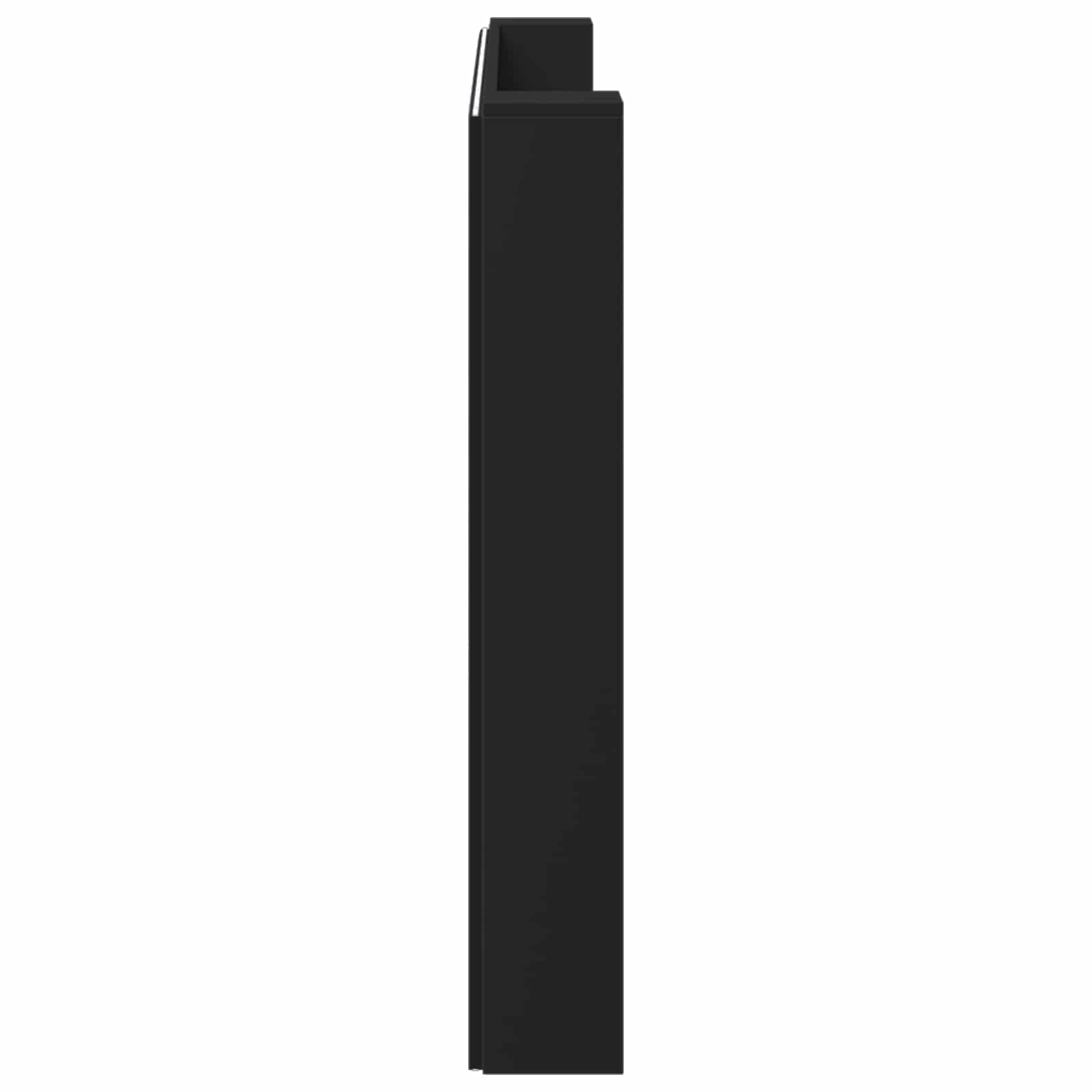 Uzglavlje Crna 200 x 16,5 x 103,5 cm Konstruirano drvo