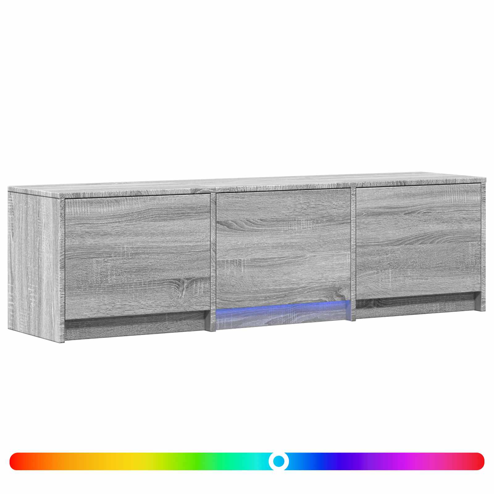 TV ormarić s LED rasvjetom Sivi Sonoma 140 x 34 x 40 cm