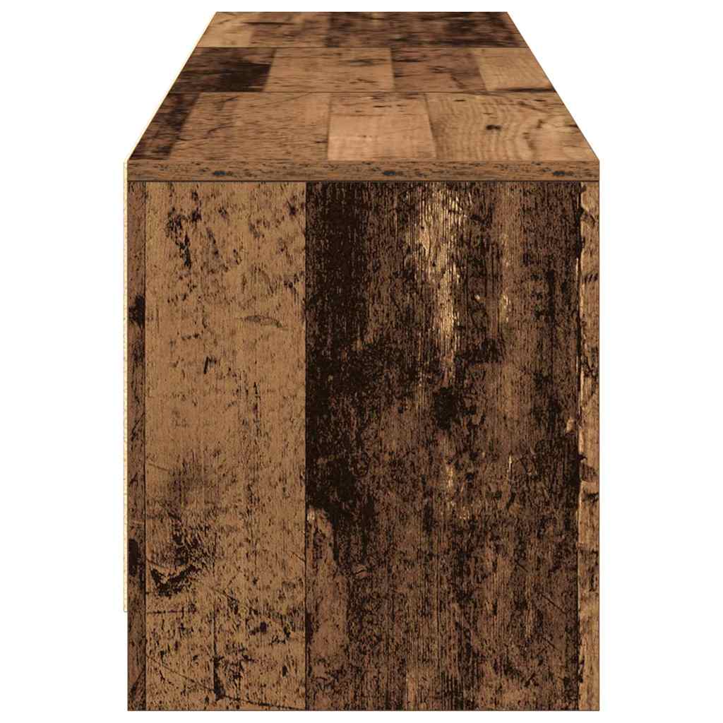 TV ormarić s LED rasvjetom Staro drvo 165 x 34 x 40 cm