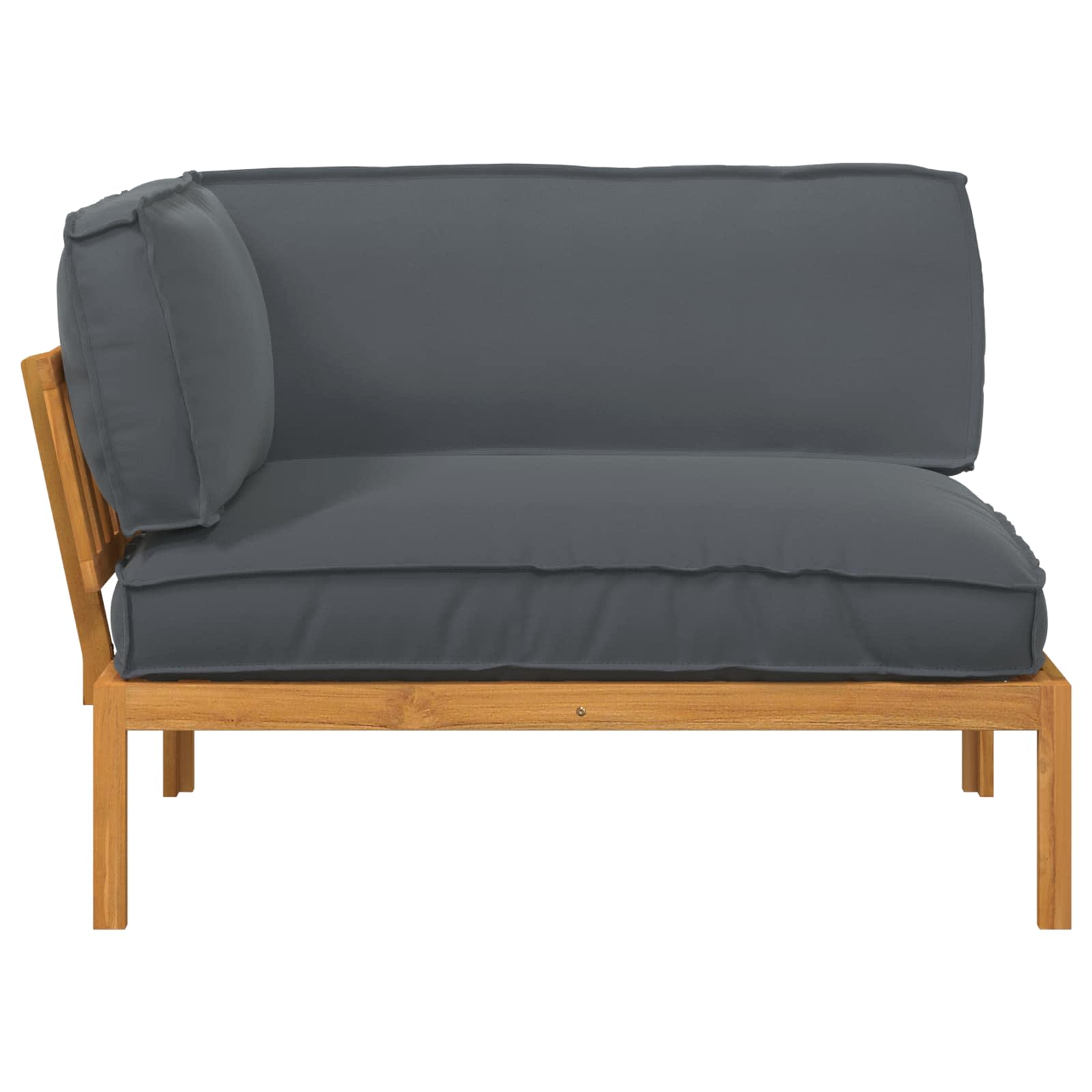 Set sofe Antracit 133 x 92 x 69 cm Čvrsto drvo akacije