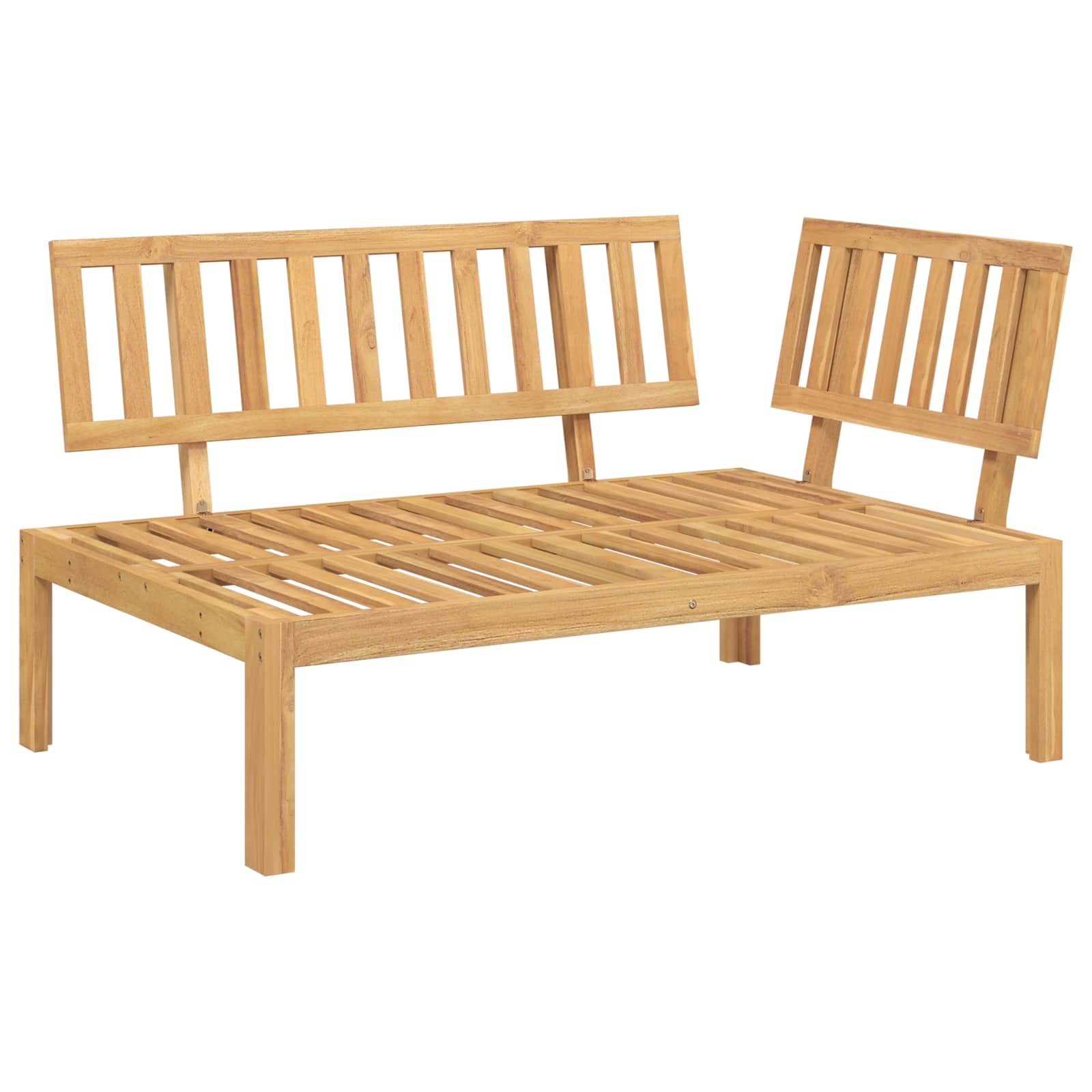 Set sofe Sivo-smeđa 133 x 92 x 69 cm Čvrsto drvo akacije