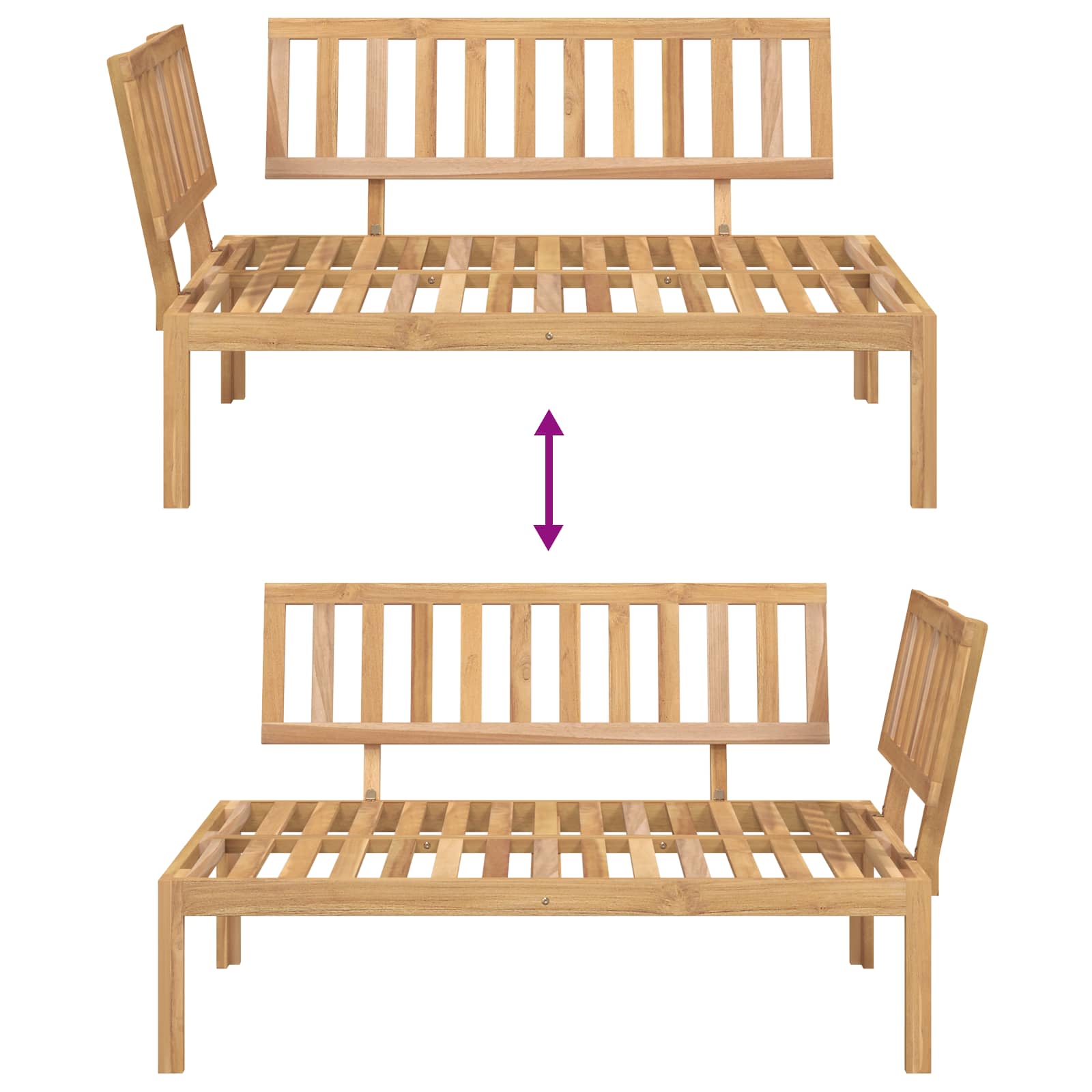 Set sofe Sivo-smeđa 133 x 92 x 69 cm Čvrsto drvo akacije