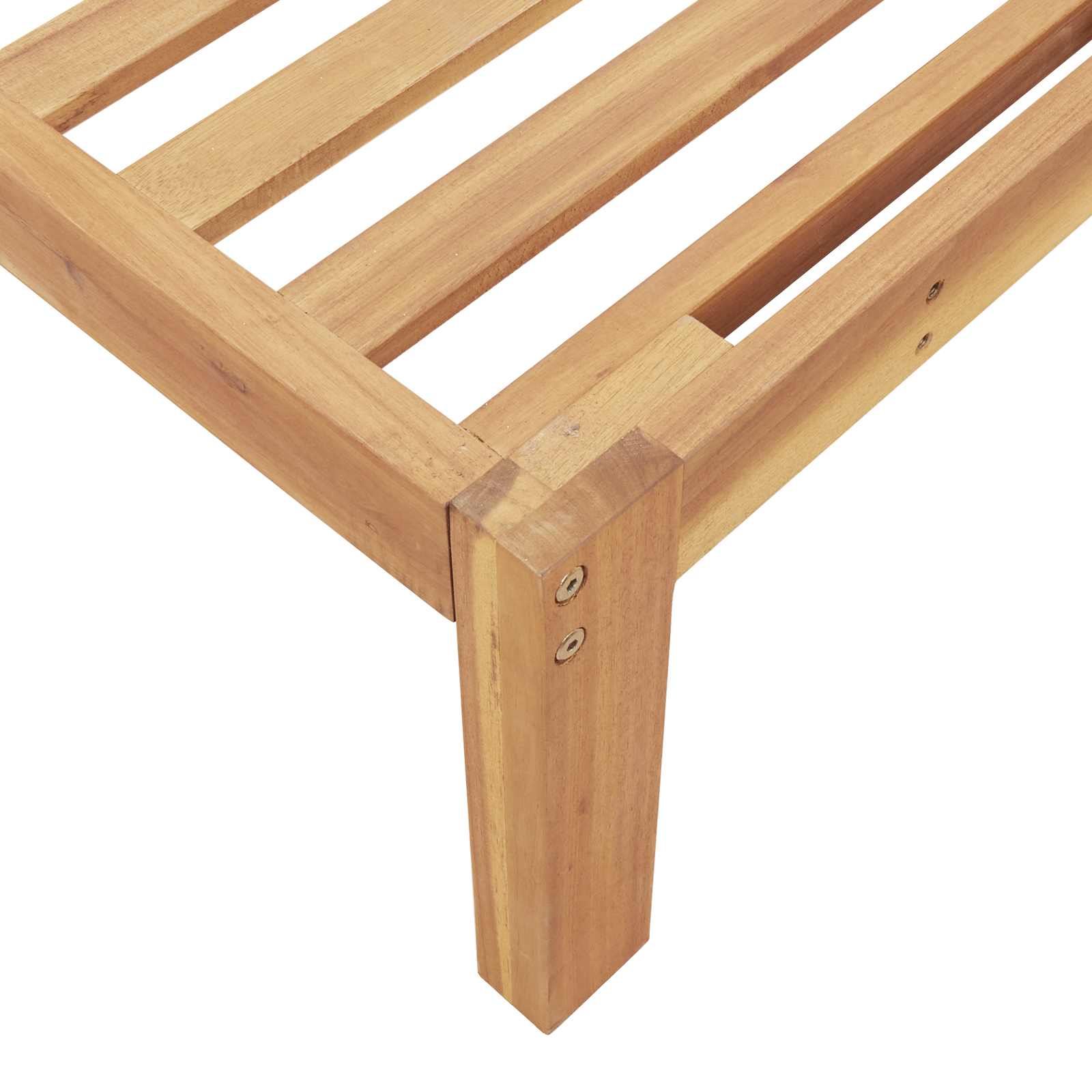 Set sofe s jastukom Jednobojno 2 pcs Siva Čvrsto drvo akacije