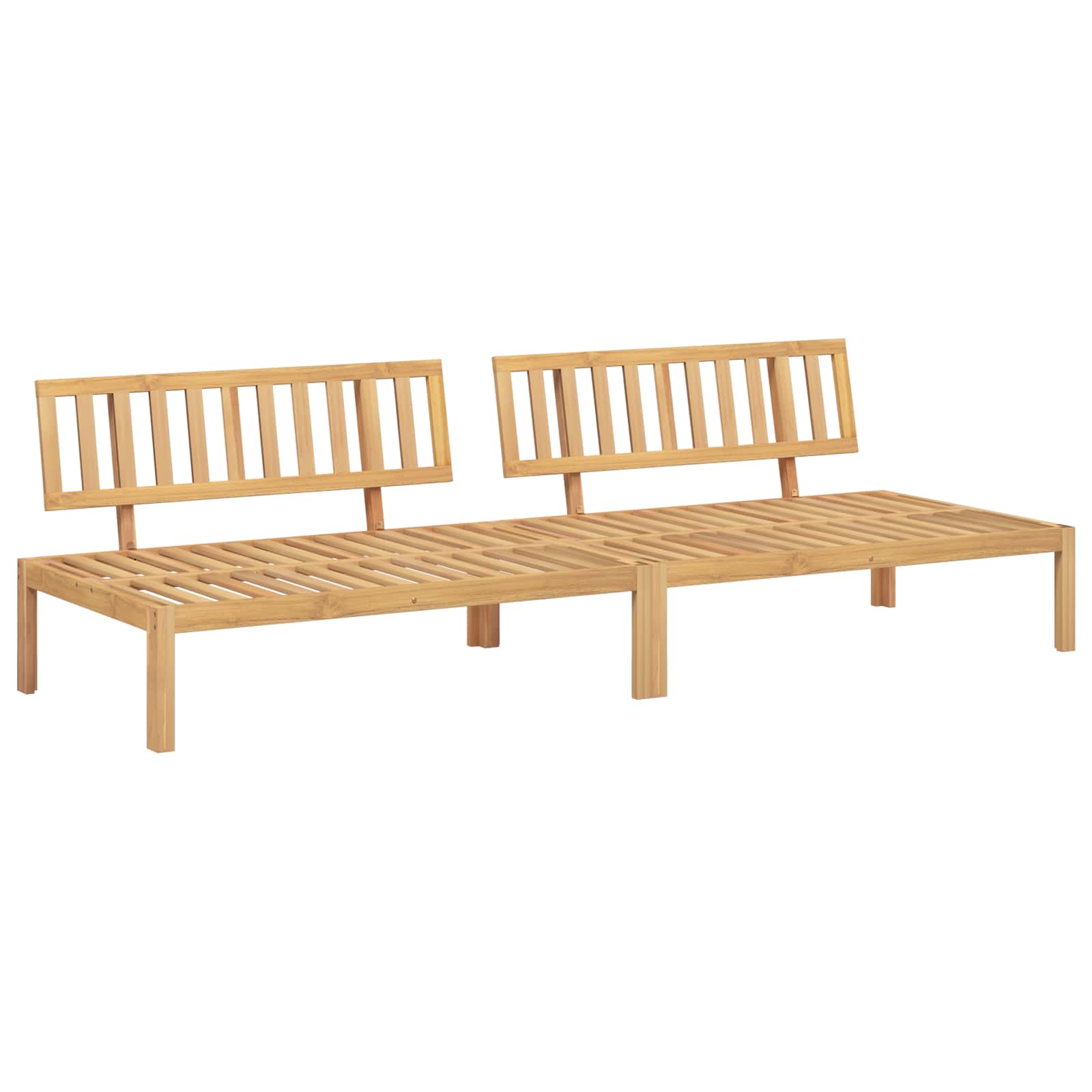 Set sofe s jastukom Bež 240 x 92 x 69 cm Čvrsto drvo akacije