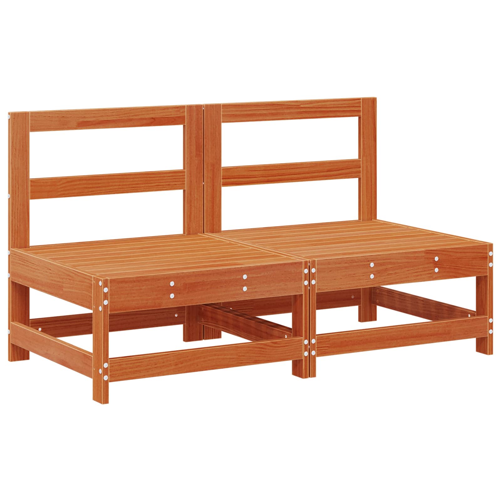 Set lounge namještaja za vrt 8 pcs Vosak Smeđa Masivna borovina