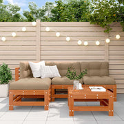 Set lounge namještaja za vrt 5 kom. Voštanosmeđa 57,5 x 57,5 x 30 cm