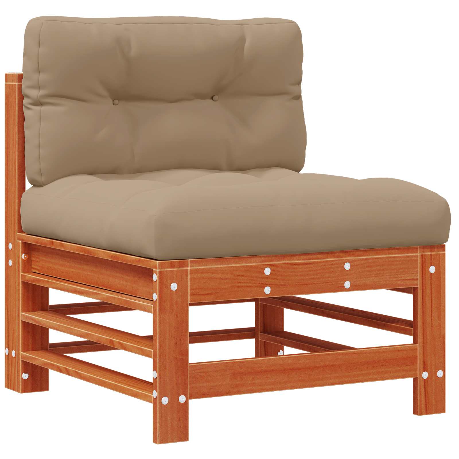 Set lounge namještaja za vrt 8 pcs Vosak Smeđa Masivna borovina