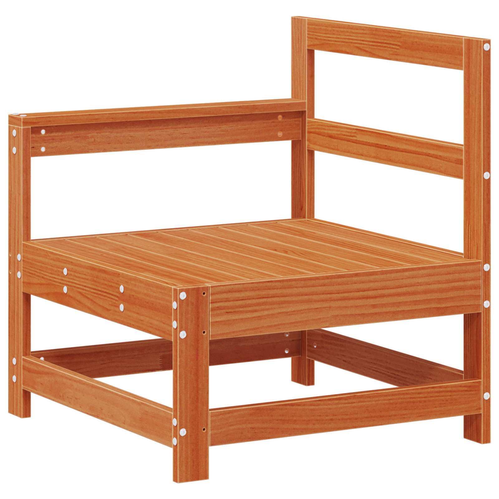 Set lounge namještaja za vrt 8 pcs Vosak Smeđa Masivna borovina