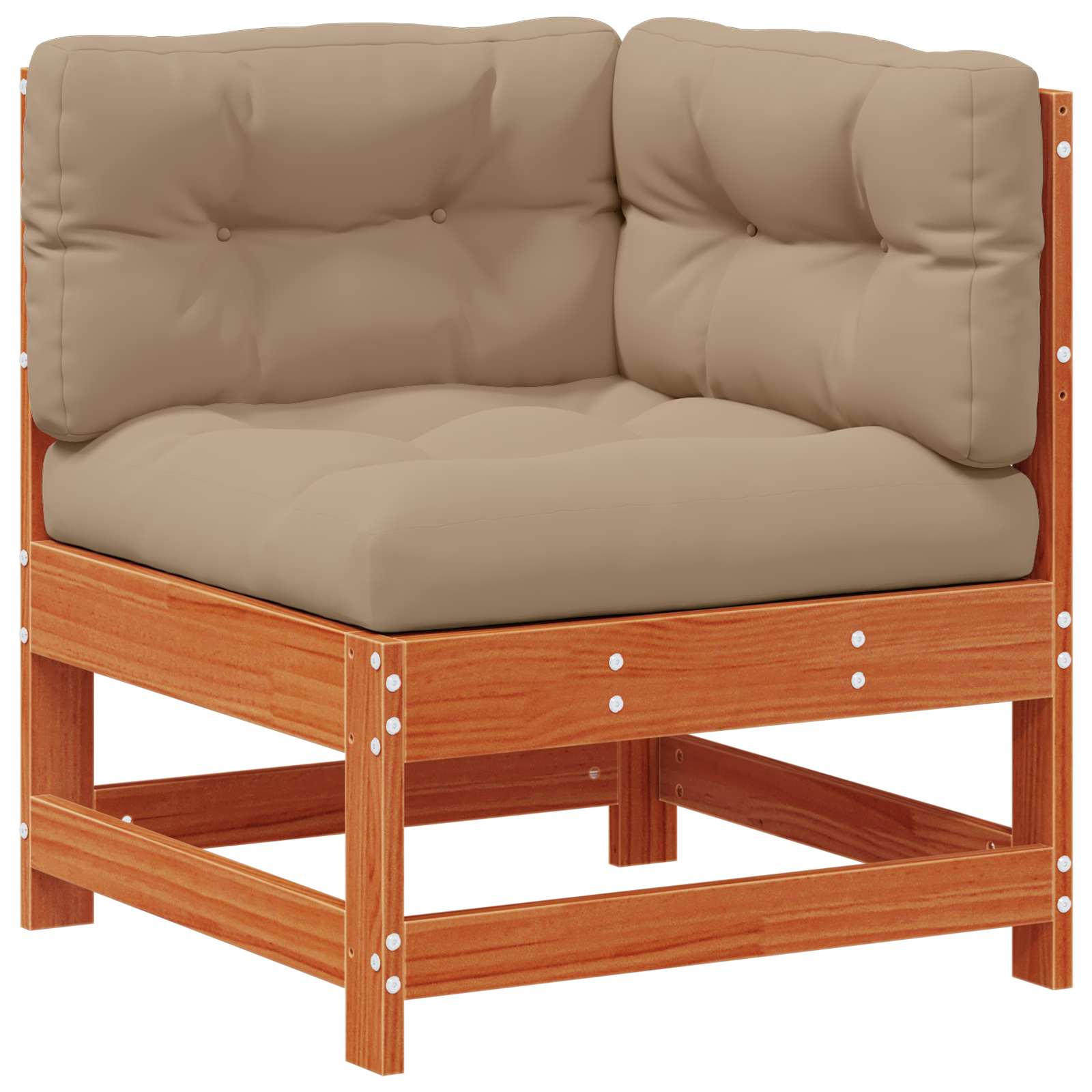 Set lounge namještaja za vrt 4 pcs Voštanosmeđa