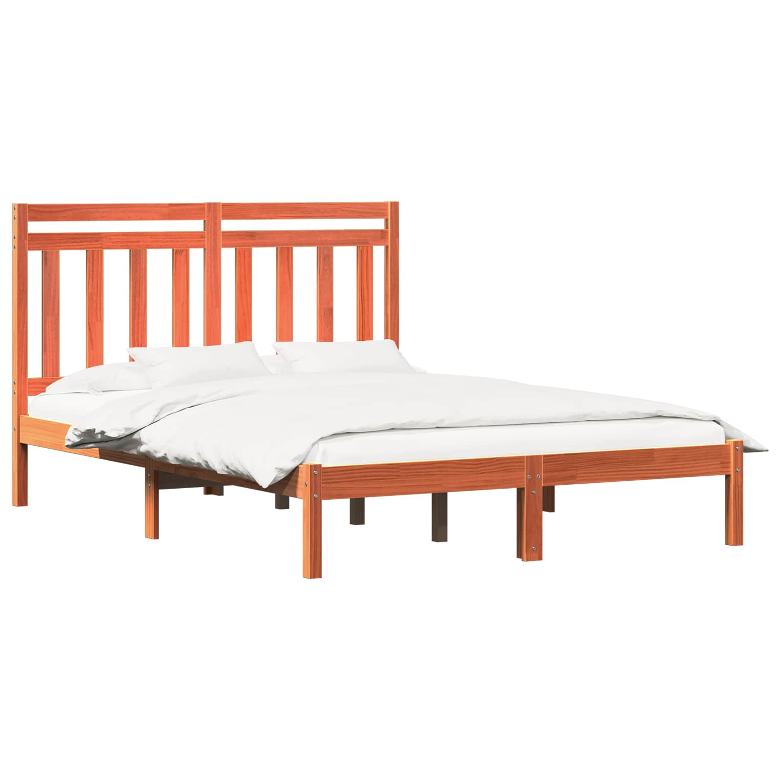 Krevetna konstrukcija Vosak smeđa 205,5 x 165,5 x 100 cm