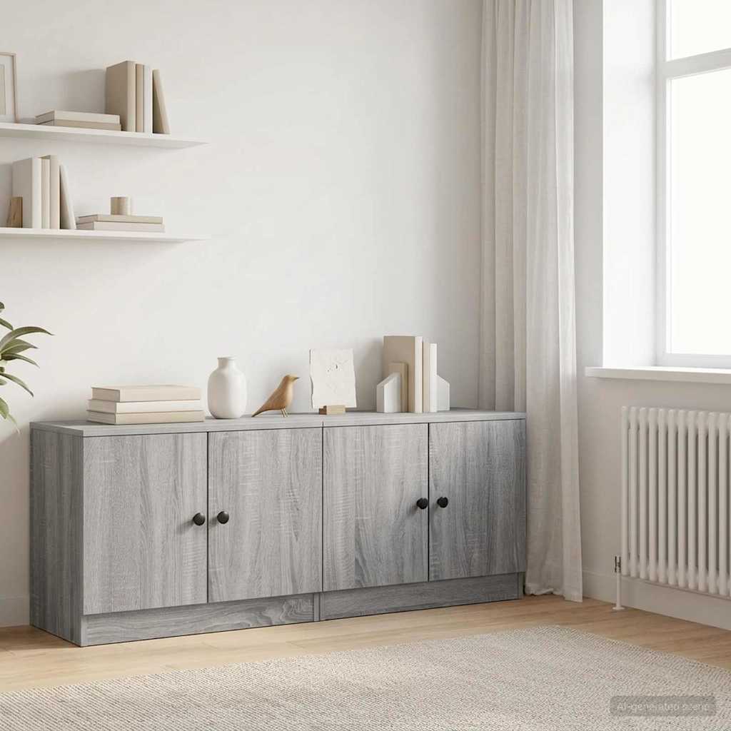 Ormar za krevet na kat 2 kom. Siva Sonoma 66 x 35 x 48 cm