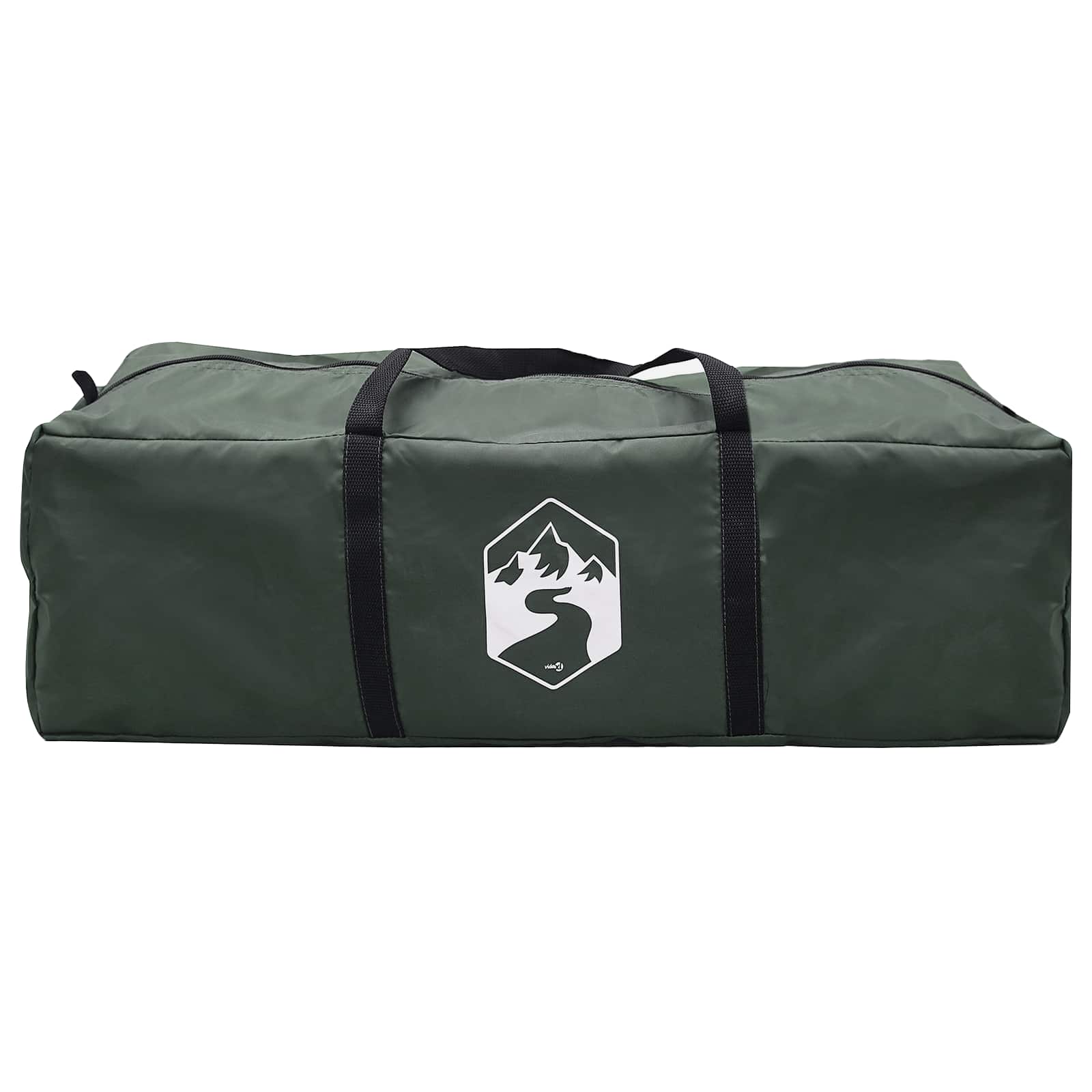Obiteljski šator s krovom Maslinasto zelena 500 x 400 x 230 cm