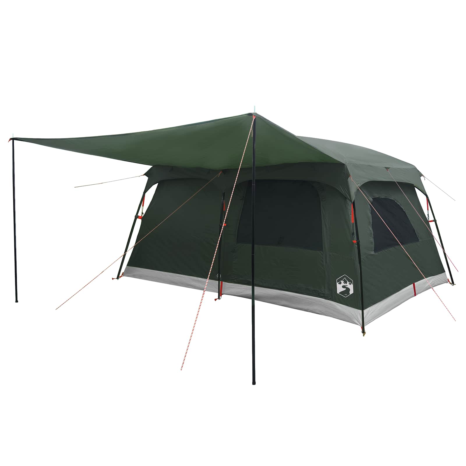 Obiteljski šator s krovom Maslinasto zelena 500 x 400 x 230 cm
