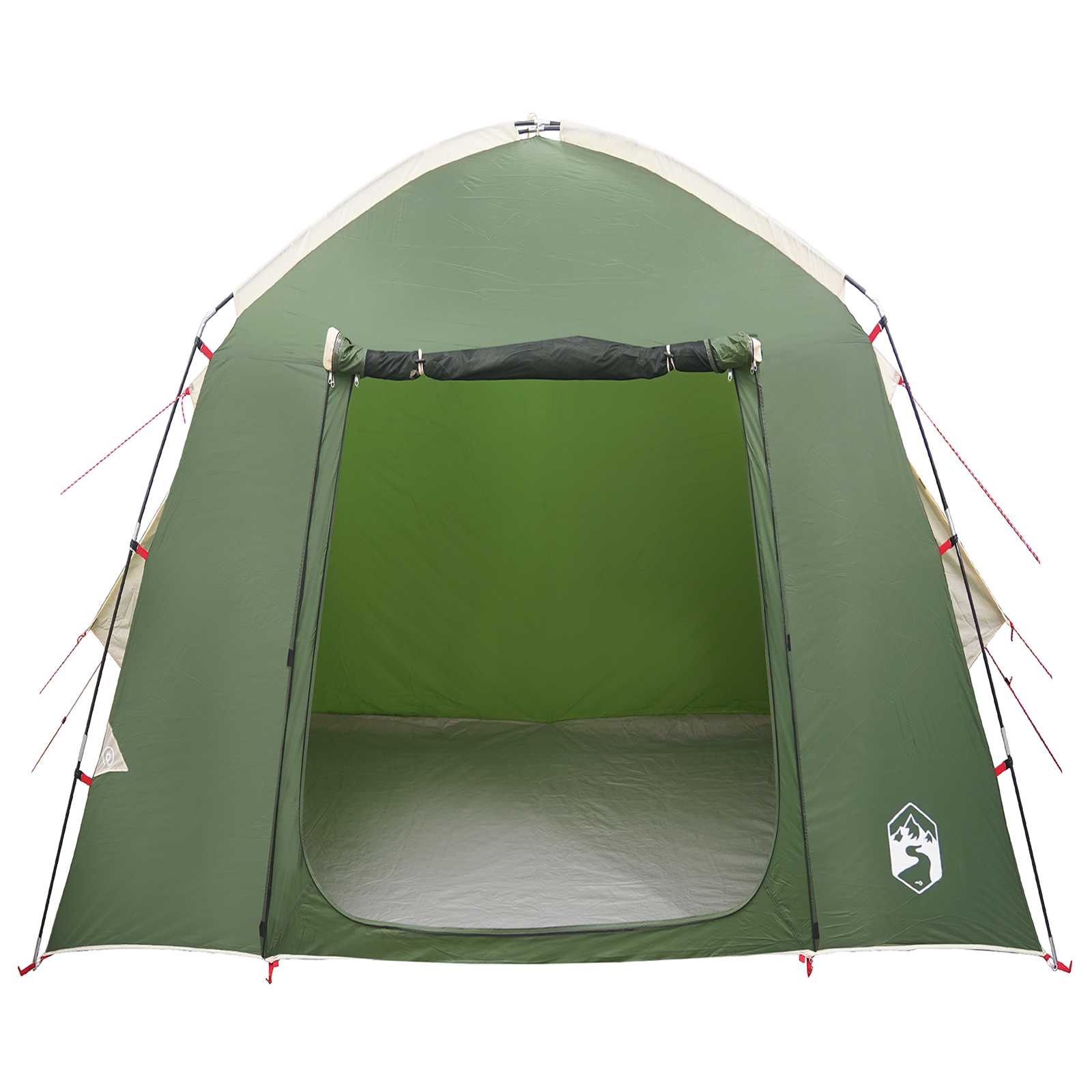 Kabinski šator s krovom Zelena 210 x 210 x 138 cm Poliester