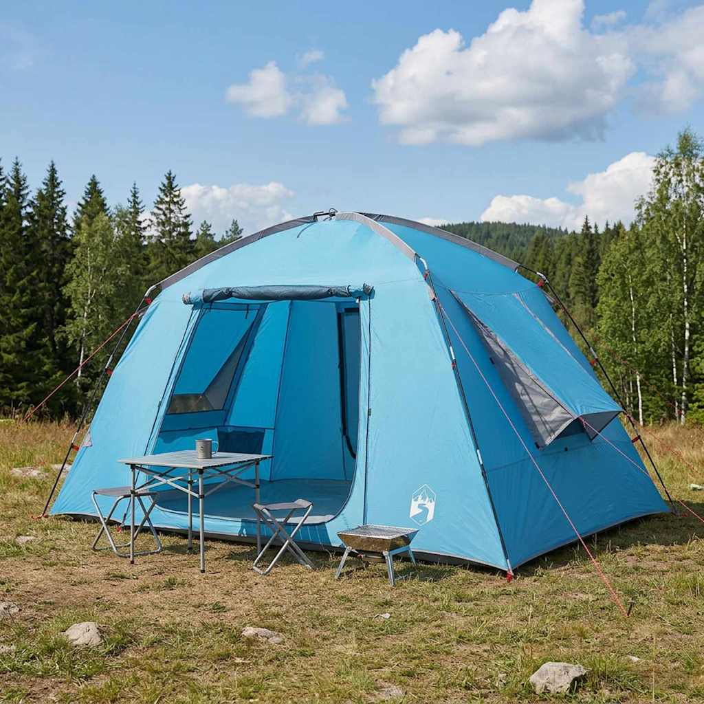 Kabinski šator s krovom Plava 300 x 210 x 156 cm Poliester